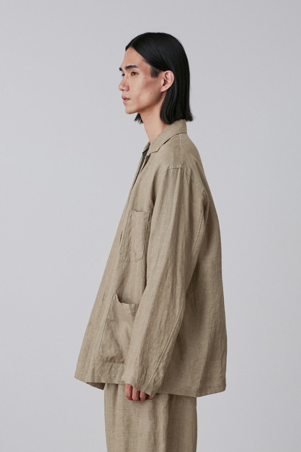 YLEVE / LINEN POPLIN JACKET