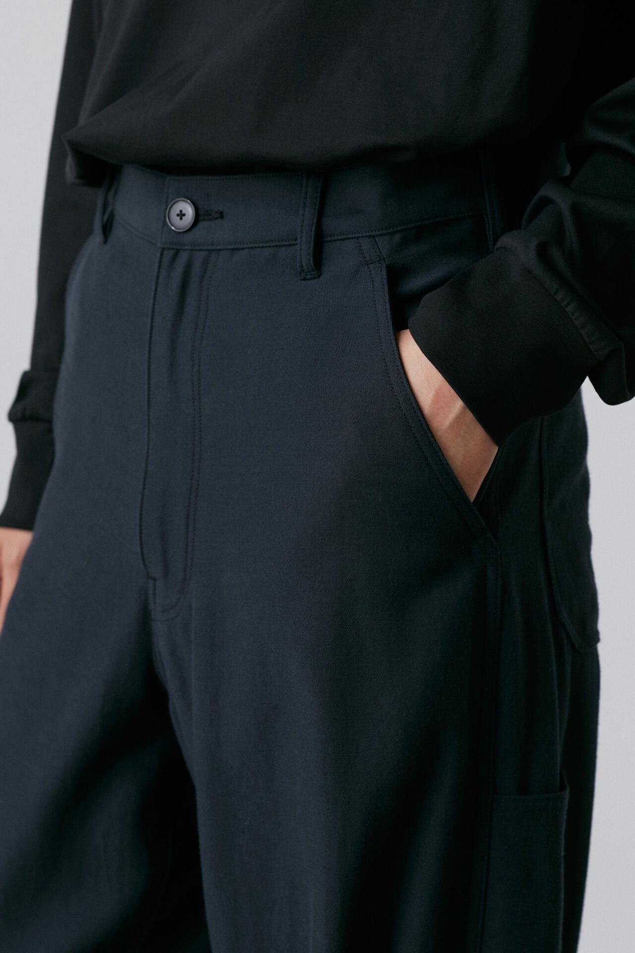 YLEVE / VISCOSE COTTON PAINTER TROUSERS