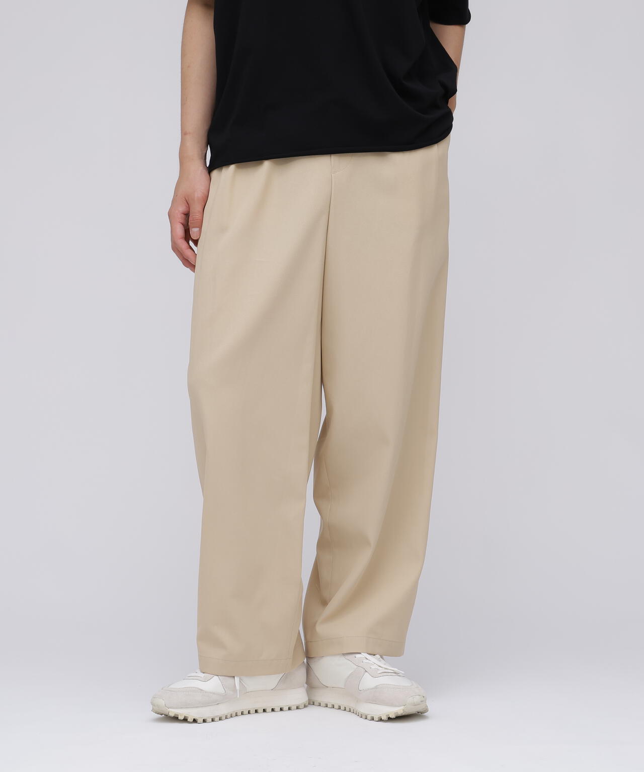 YLEVE / HIGHTWISTED COTTON GABA EASY TROUSERS