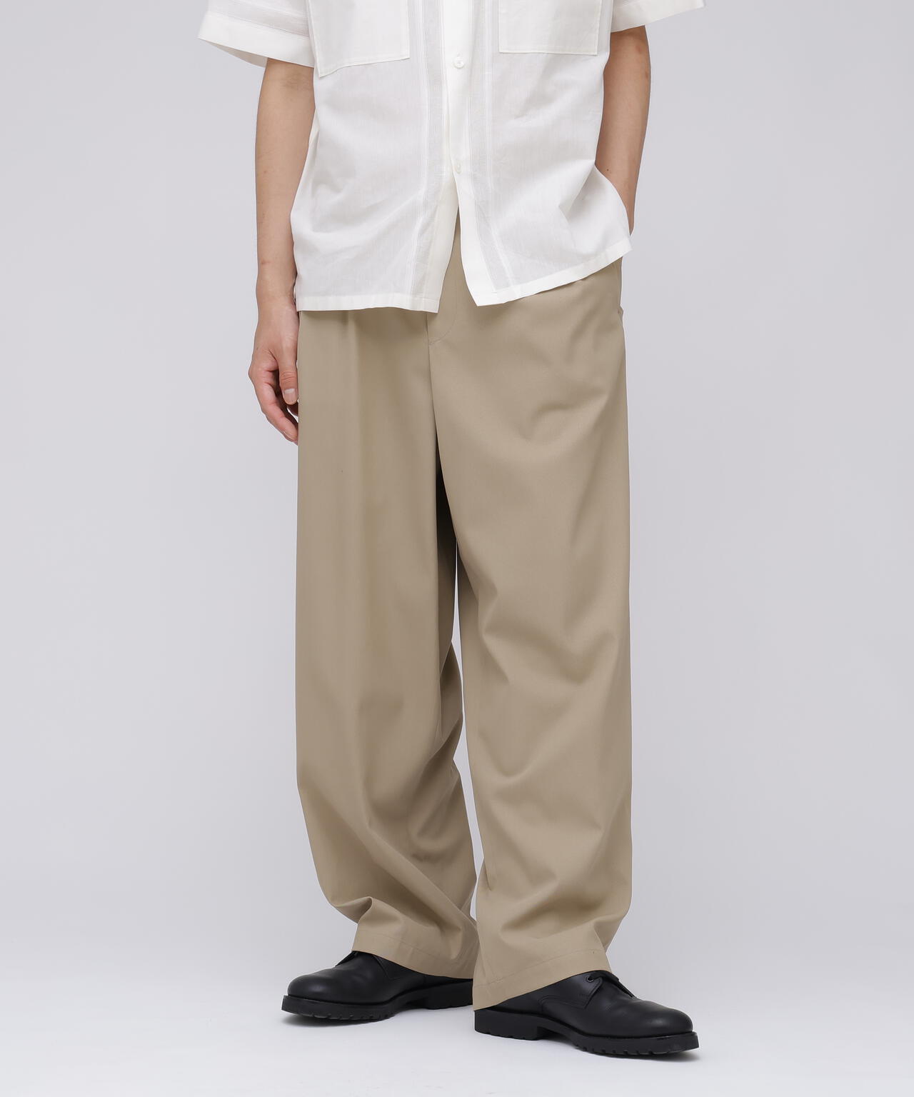 YLEVE / HIGHTWISTED COTTON GABA EASY TROUSERS
