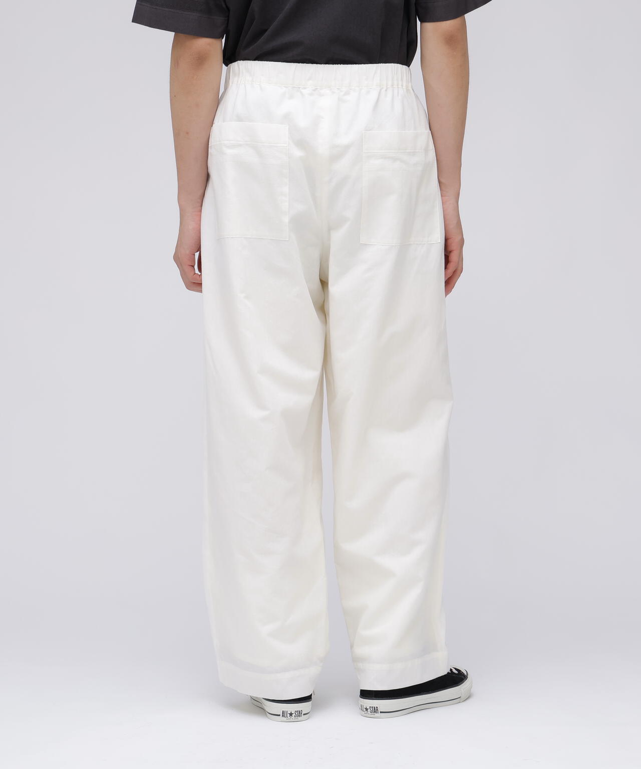 YLEVE / DOBBY STRIPE CHAMBRAY EASY TROUSERS MEN