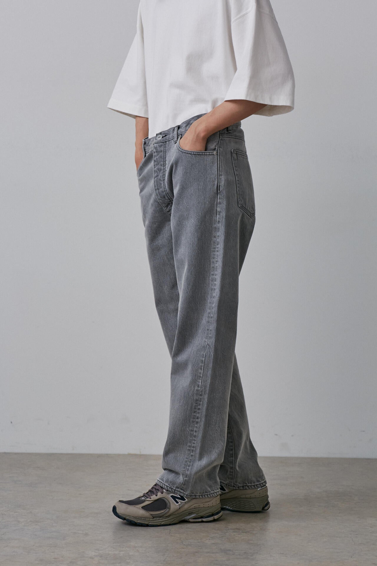 YLEVE / 13.5oz DENIM STRAIGHT FADE