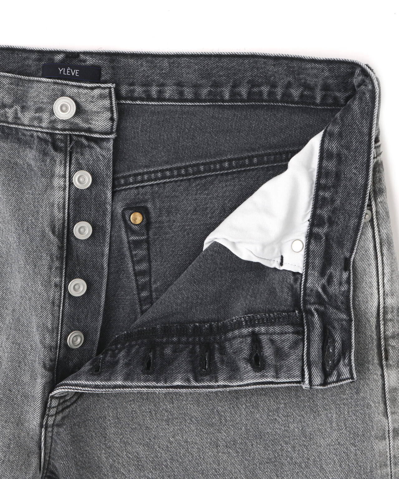YLEVE / 13.5oz DENIM STRAIGHT FADE
