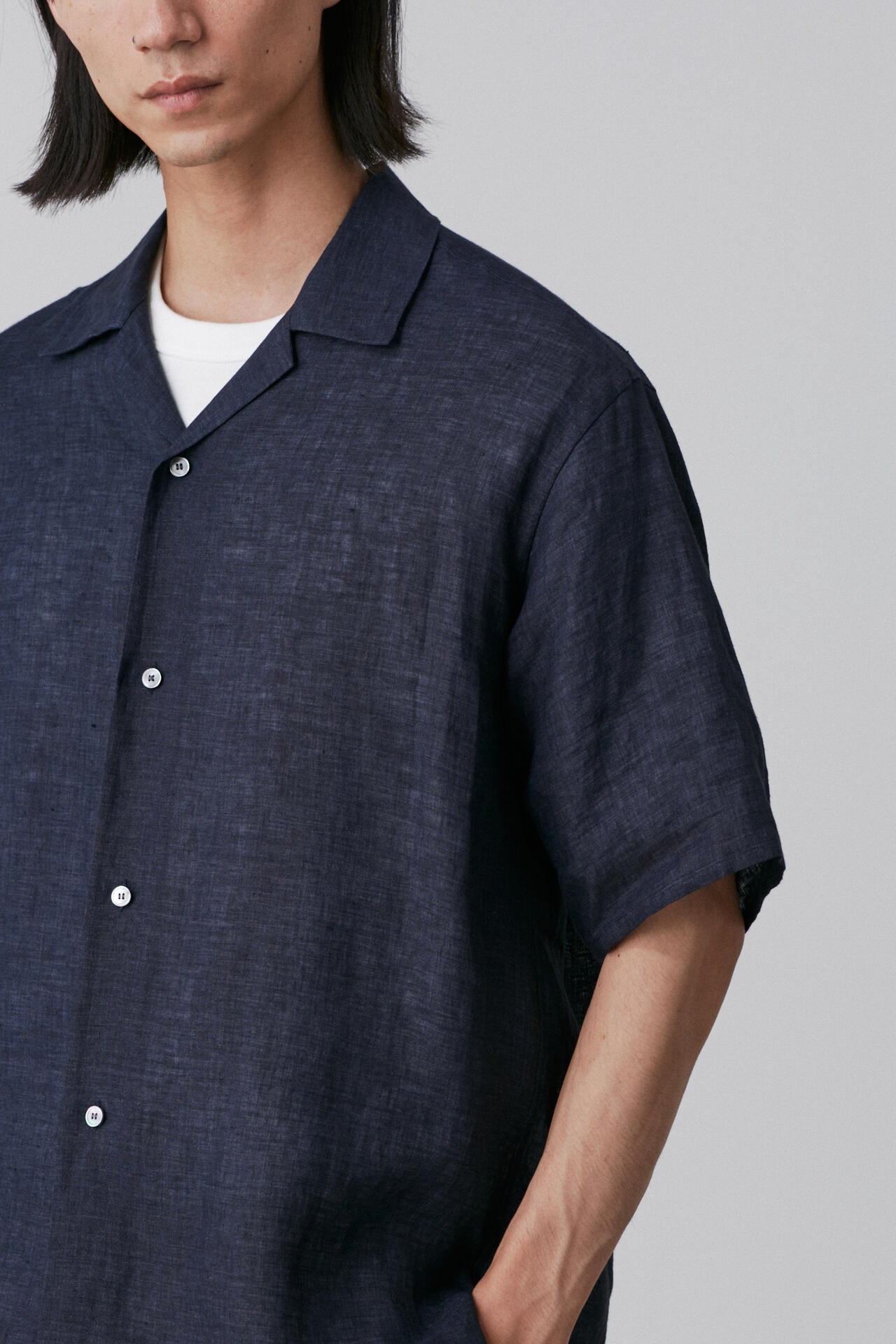 YLEVE / LINEN POPLIN SHIRT