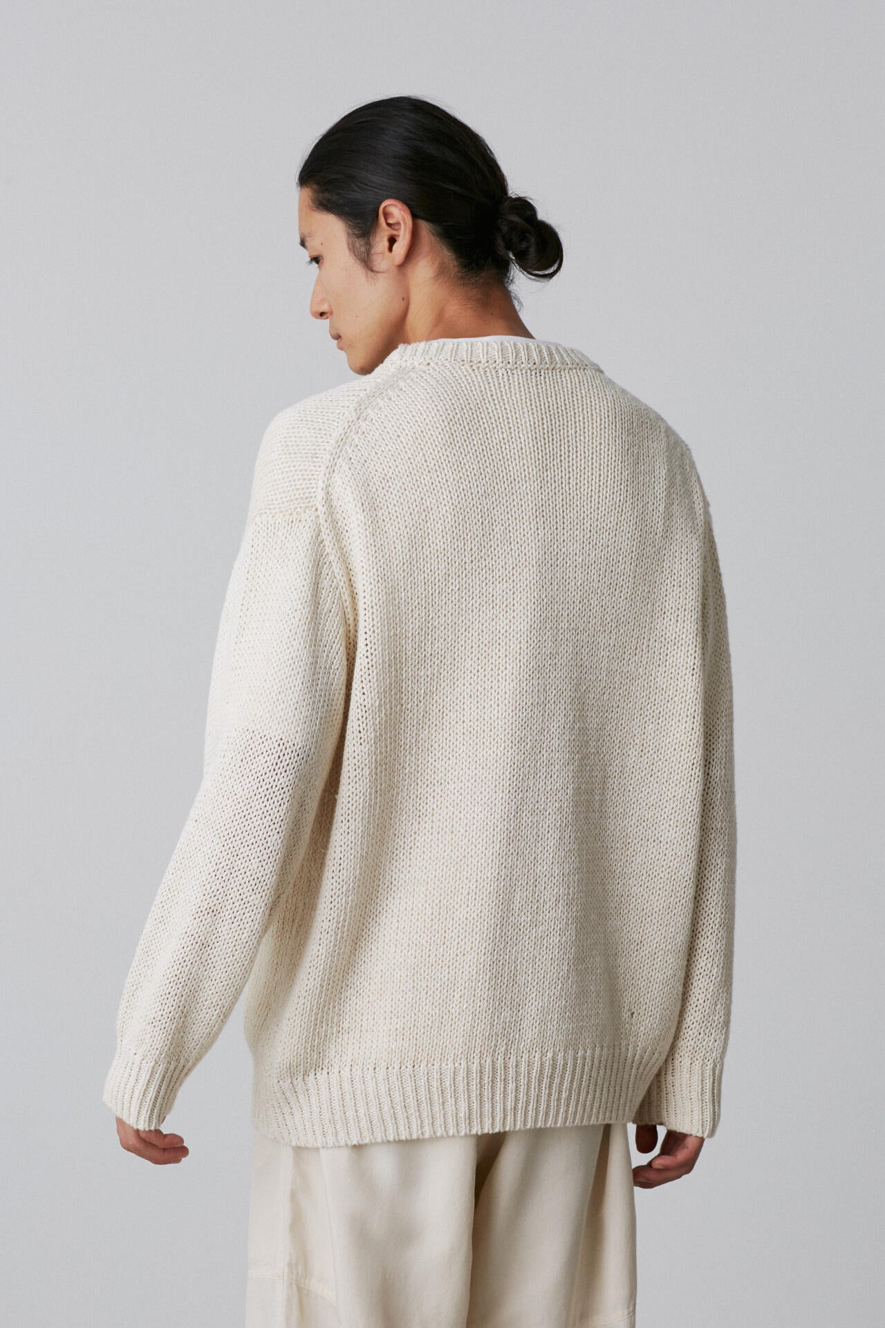 YLEVE / EUROPEAN LINEN SILK BASQUE KNIT PULL OVER
