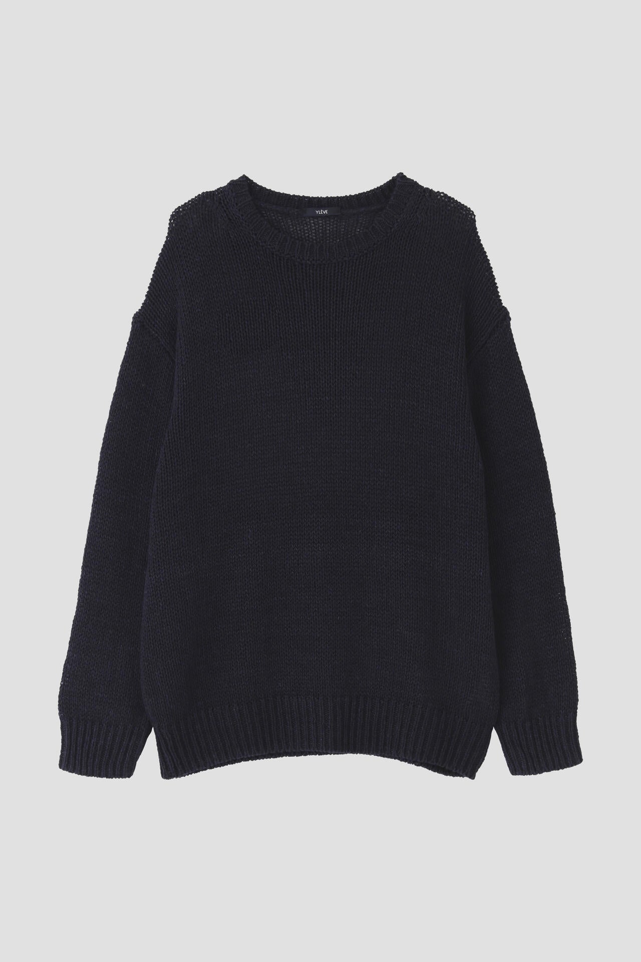 YLEVE / EUROPEAN LINEN SILK BASQUE KNIT PULL OVER