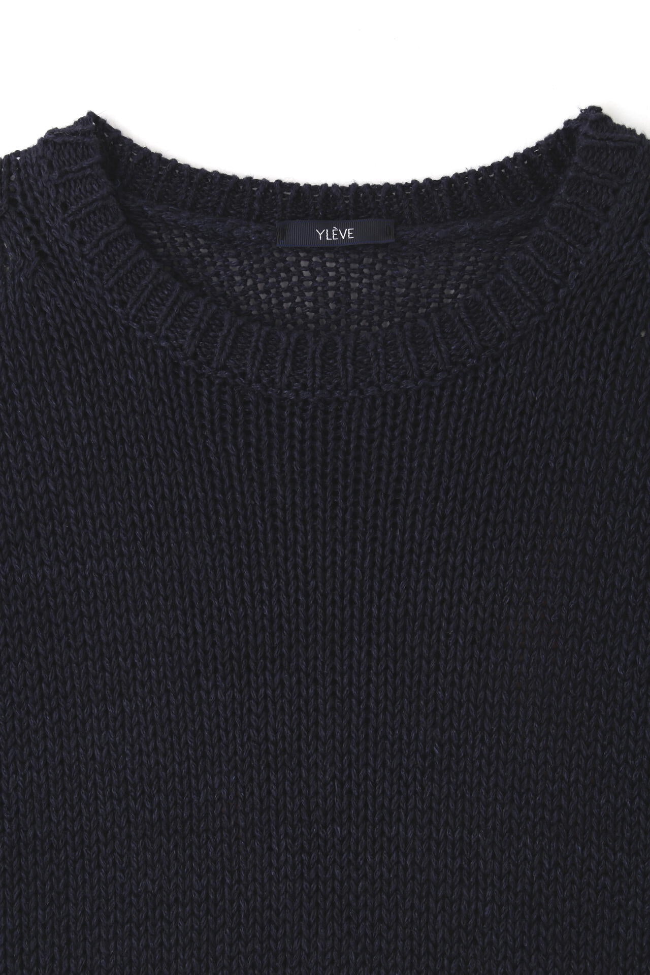 YLEVE / EUROPEAN LINEN SILK BASQUE KNIT PULL OVER