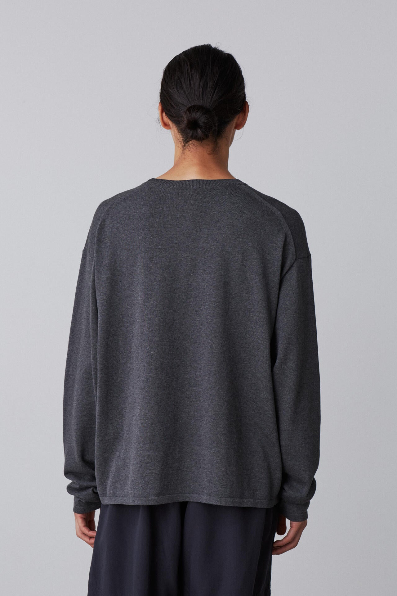 YLEVE / GAS SINGEING COTTON KNIT PULL OVER