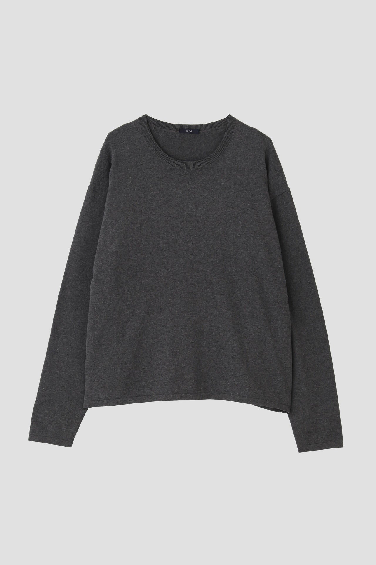 YLEVE / GAS SINGEING COTTON KNIT PULL OVER