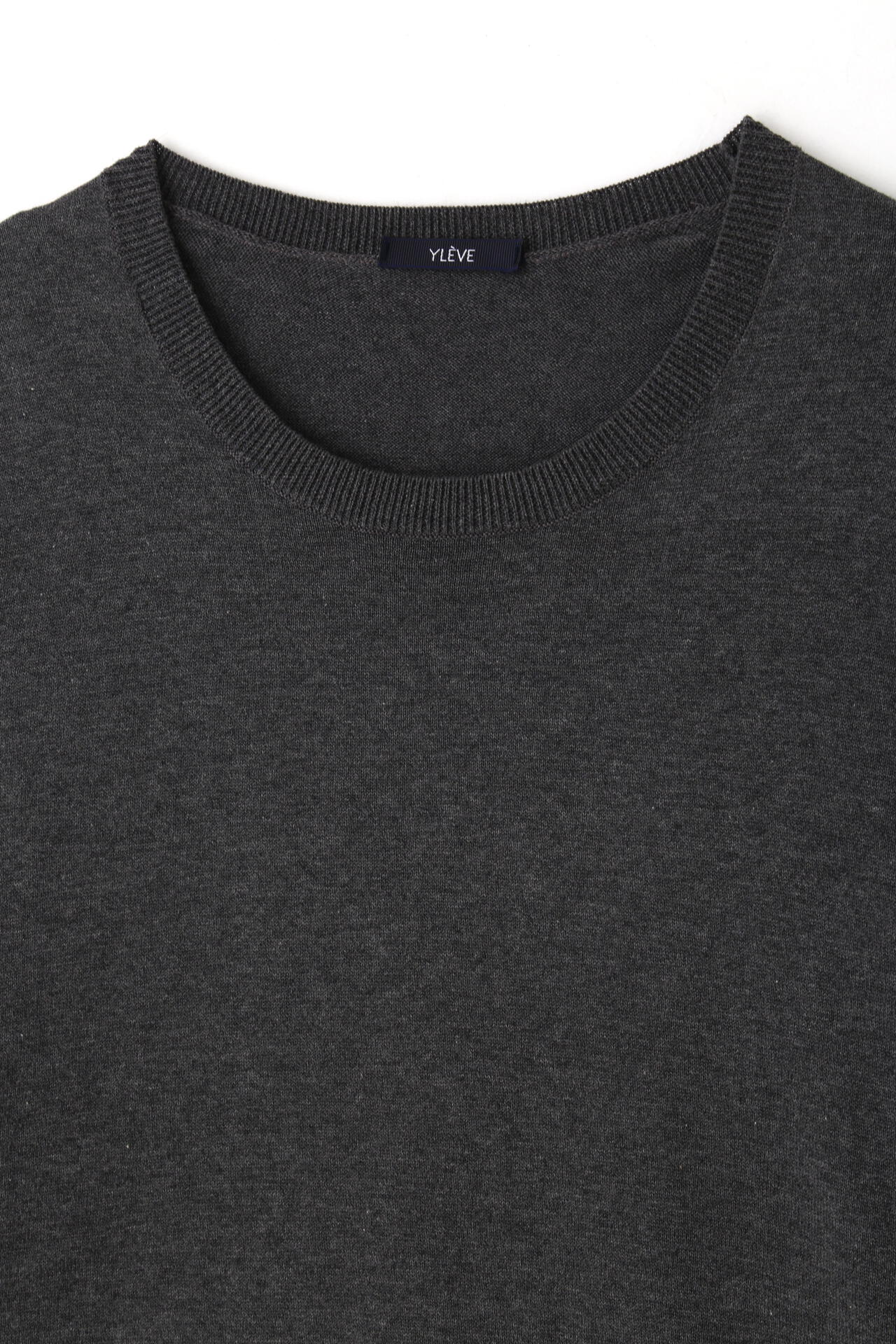 YLEVE / GAS SINGEING COTTON KNIT PULL OVER