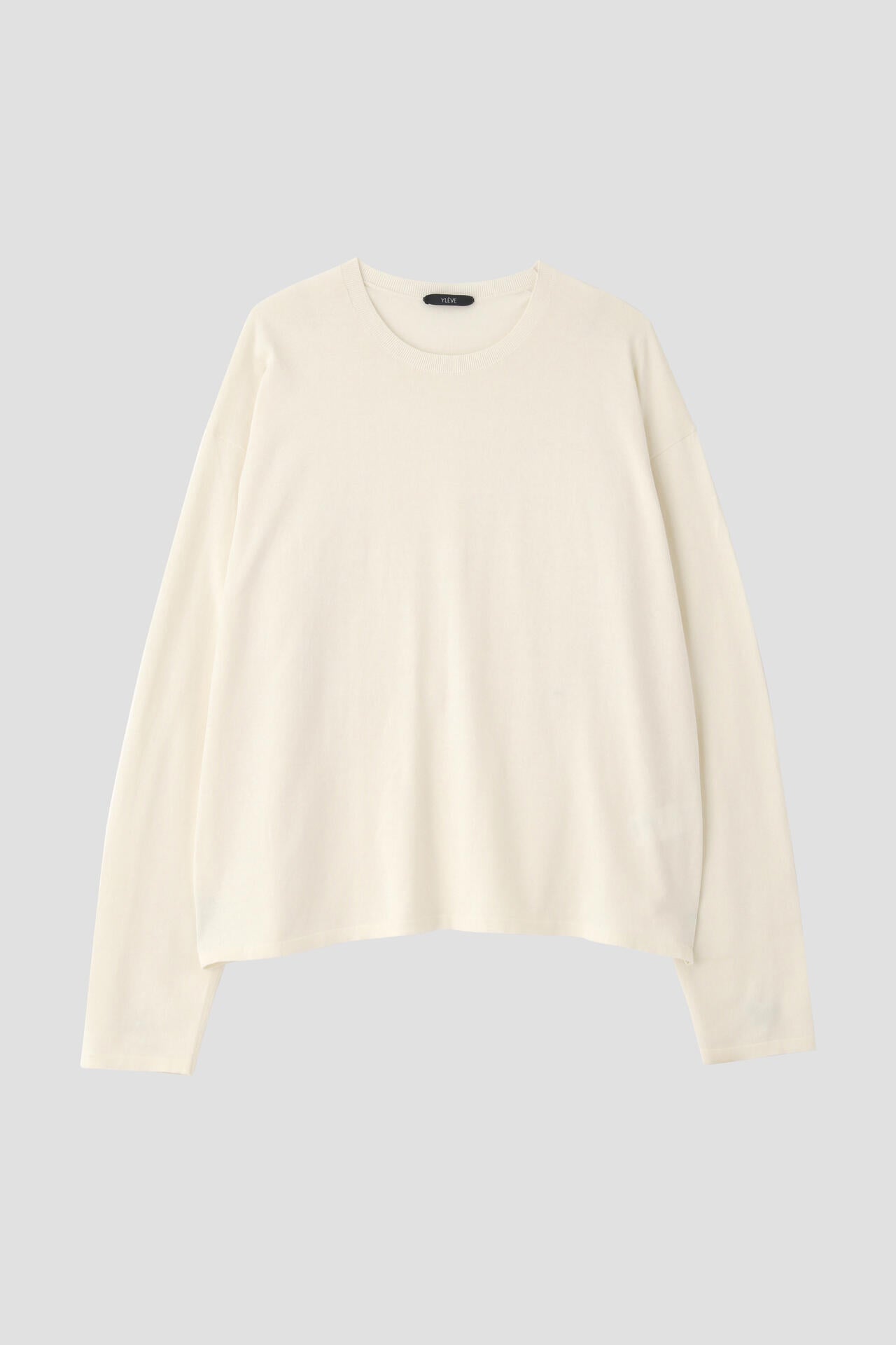 YLEVE / GAS SINGEING COTTON KNIT PULL OVER