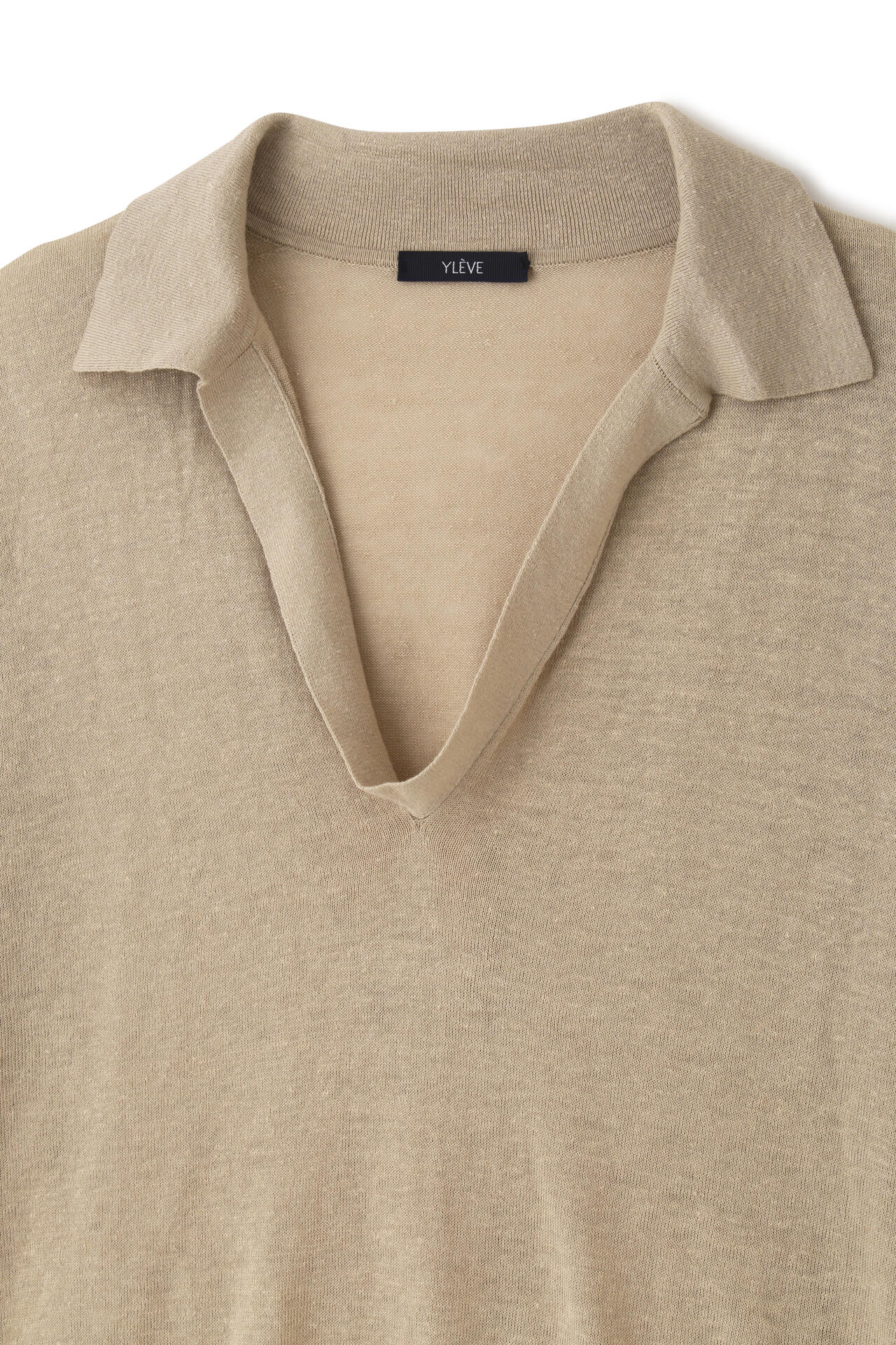 YLEVE / LINEN COTTON SKIPPER KNIT PULL OVER