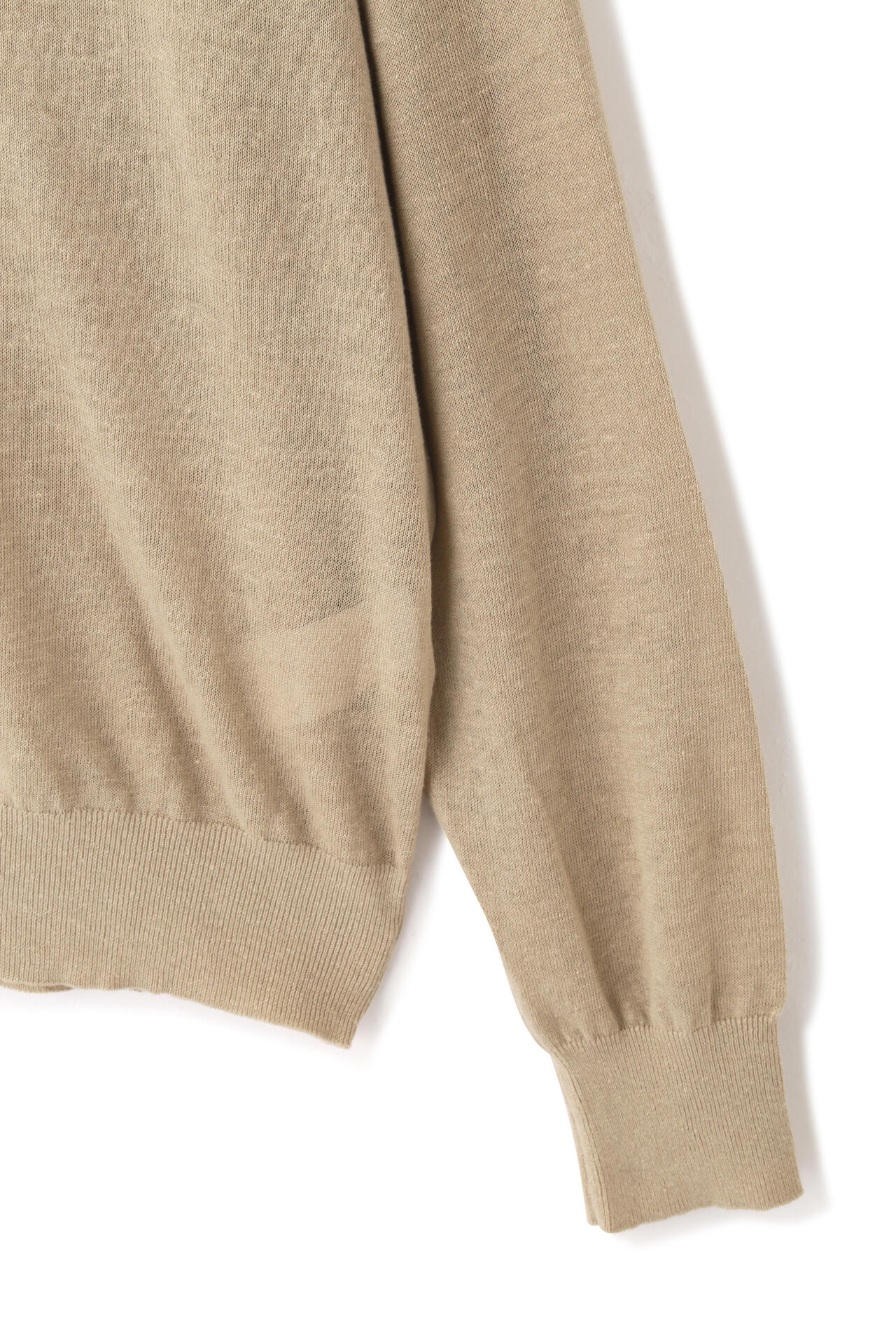 YLEVE / LINEN COTTON SKIPPER KNIT PULL OVER