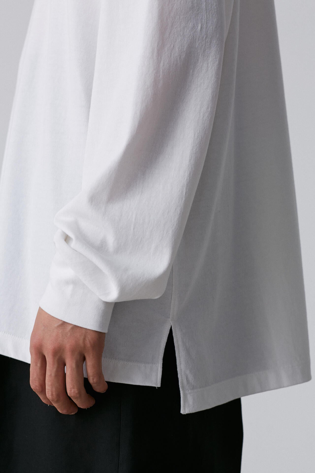 YLEVE / SUPIMA COTTON CUPRA LONG SLEEVE T‐SHIRT