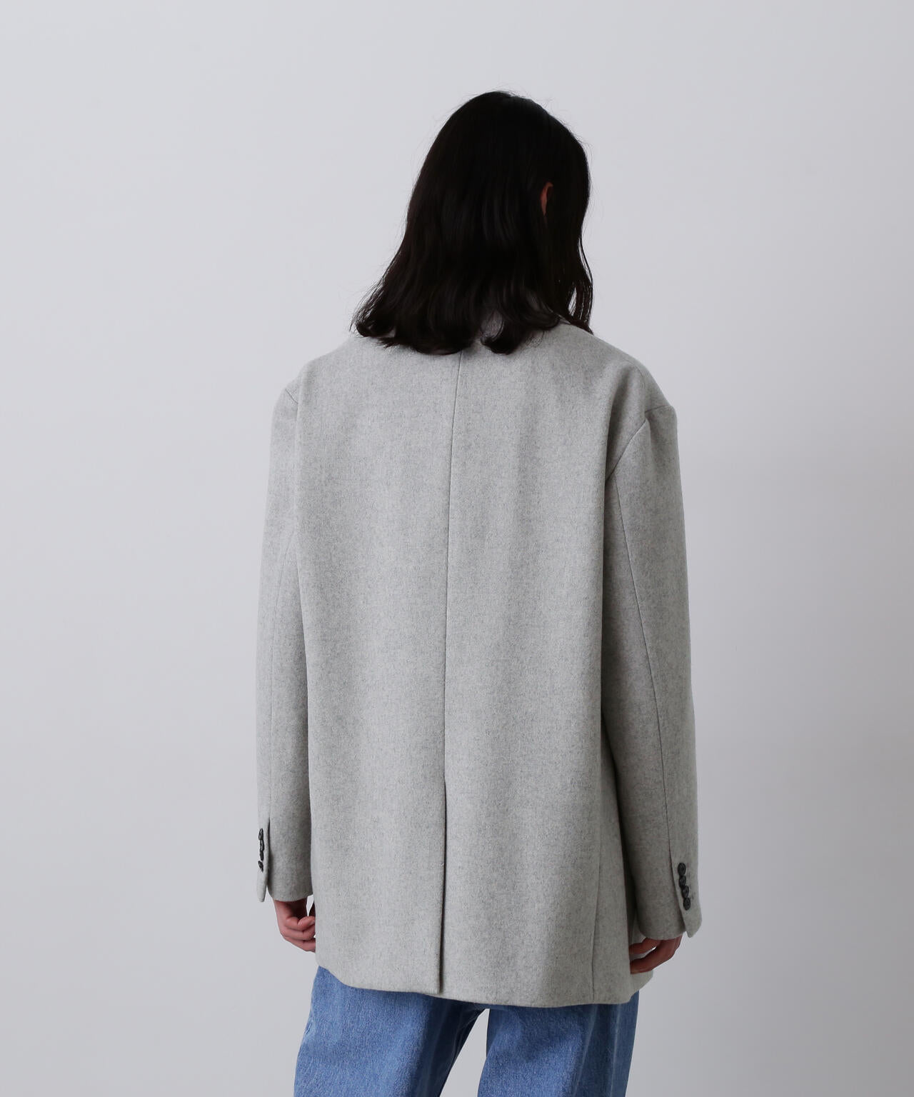 YLEVE / NON MULESING WOOL OVERDYE MELTON JACKET