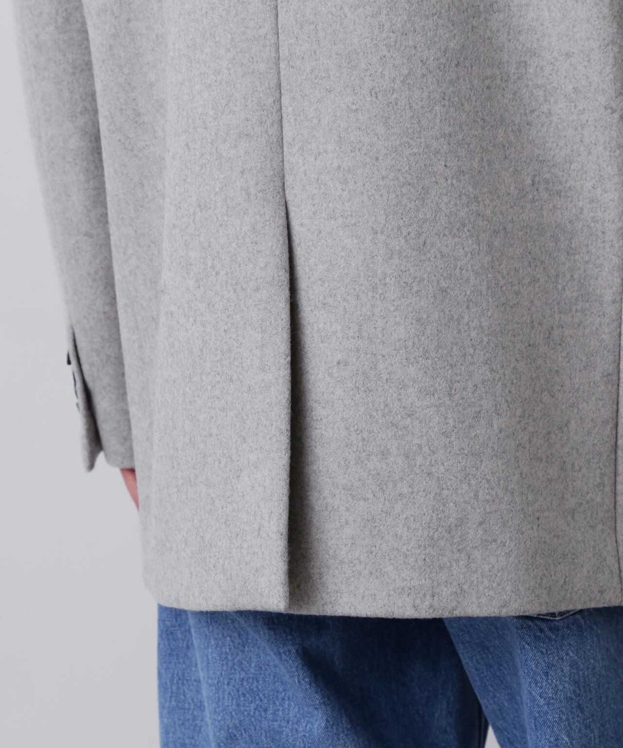 YLEVE / NON MULESING WOOL OVERDYE MELTON JACKET