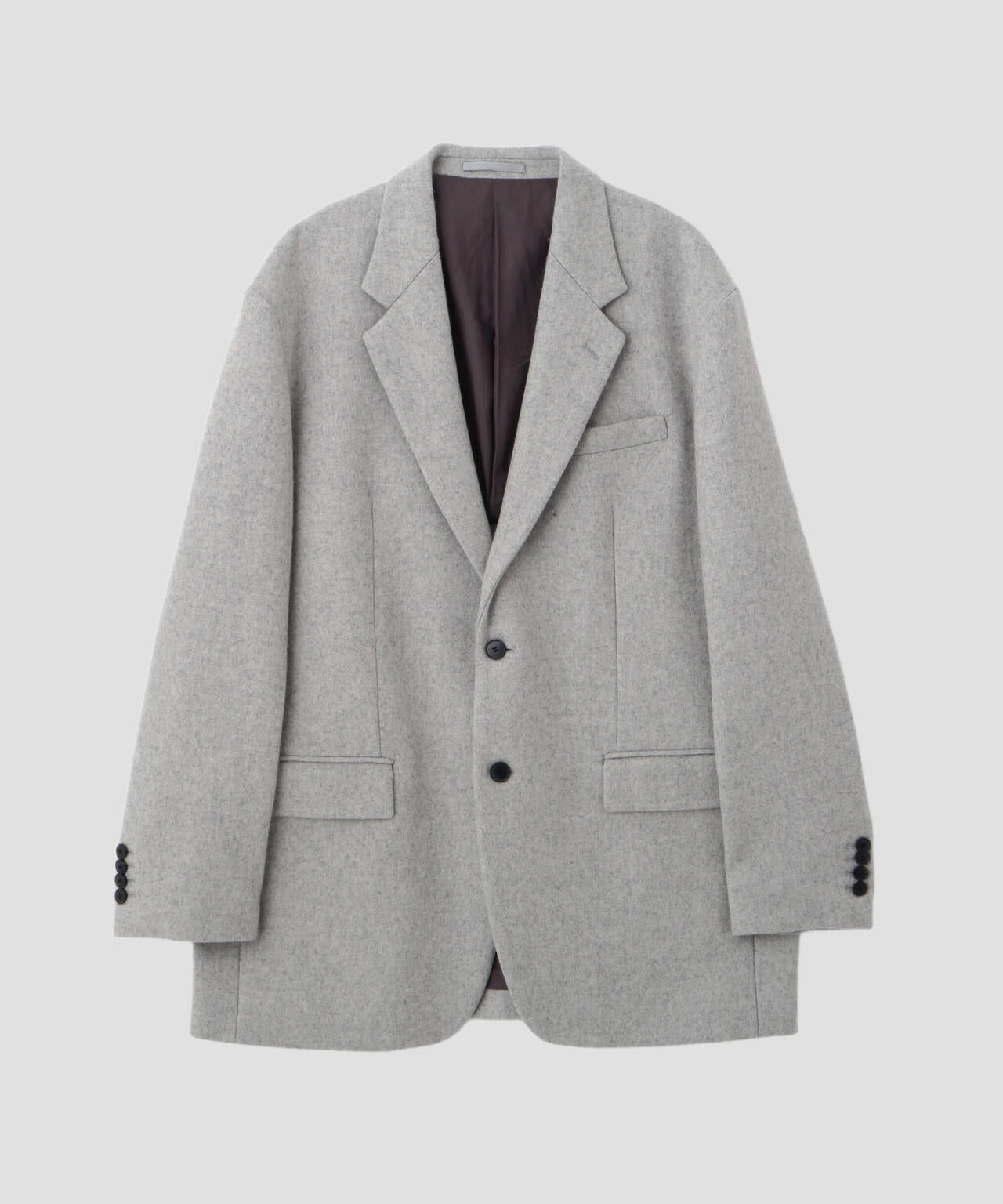 YLEVE / NON MULESING WOOL OVERDYE MELTON JACKET