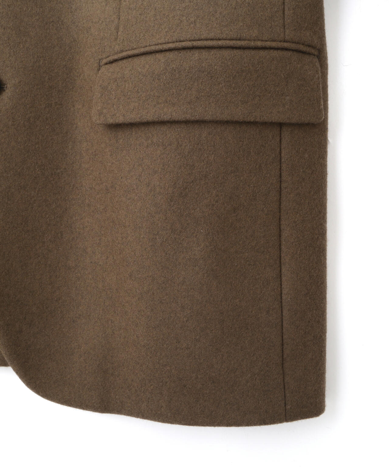 YLEVE / NON MULESING WOOL OVERDYE MELTON JACKET