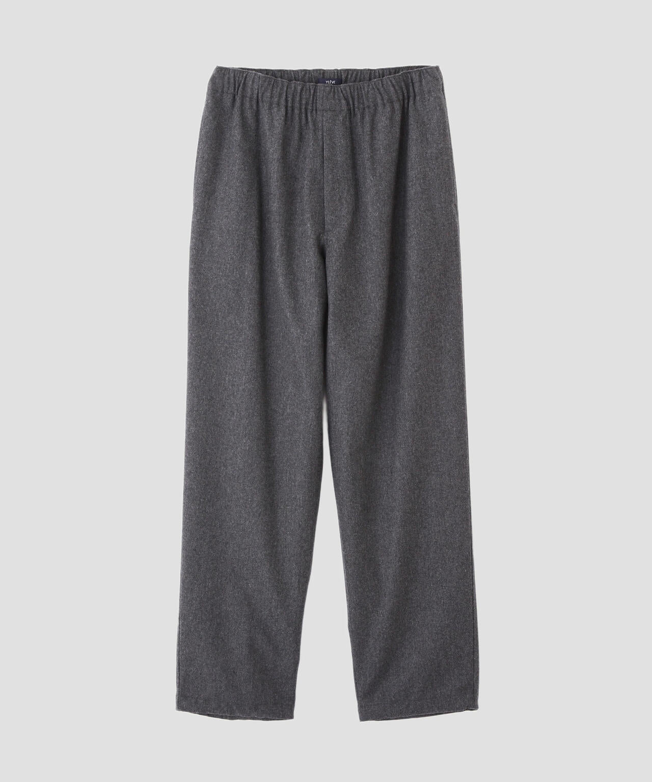 YLEVE / SUPER120's WOOL FLANNEL EASY TROUSERS