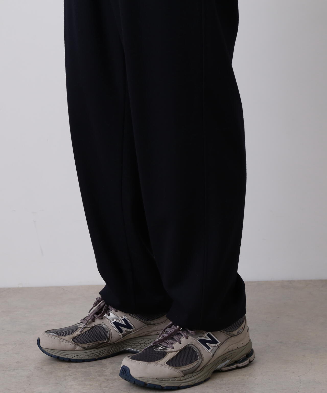 YLEVE / SUPER120's WOOL FLANNEL EASY TROUSERS