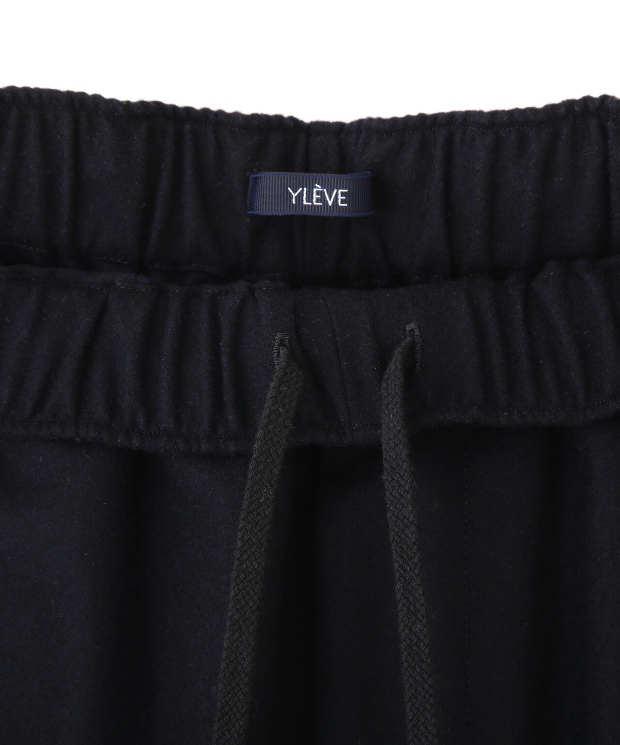YLEVE / SUPER120's WOOL FLANNEL EASY TROUSERS