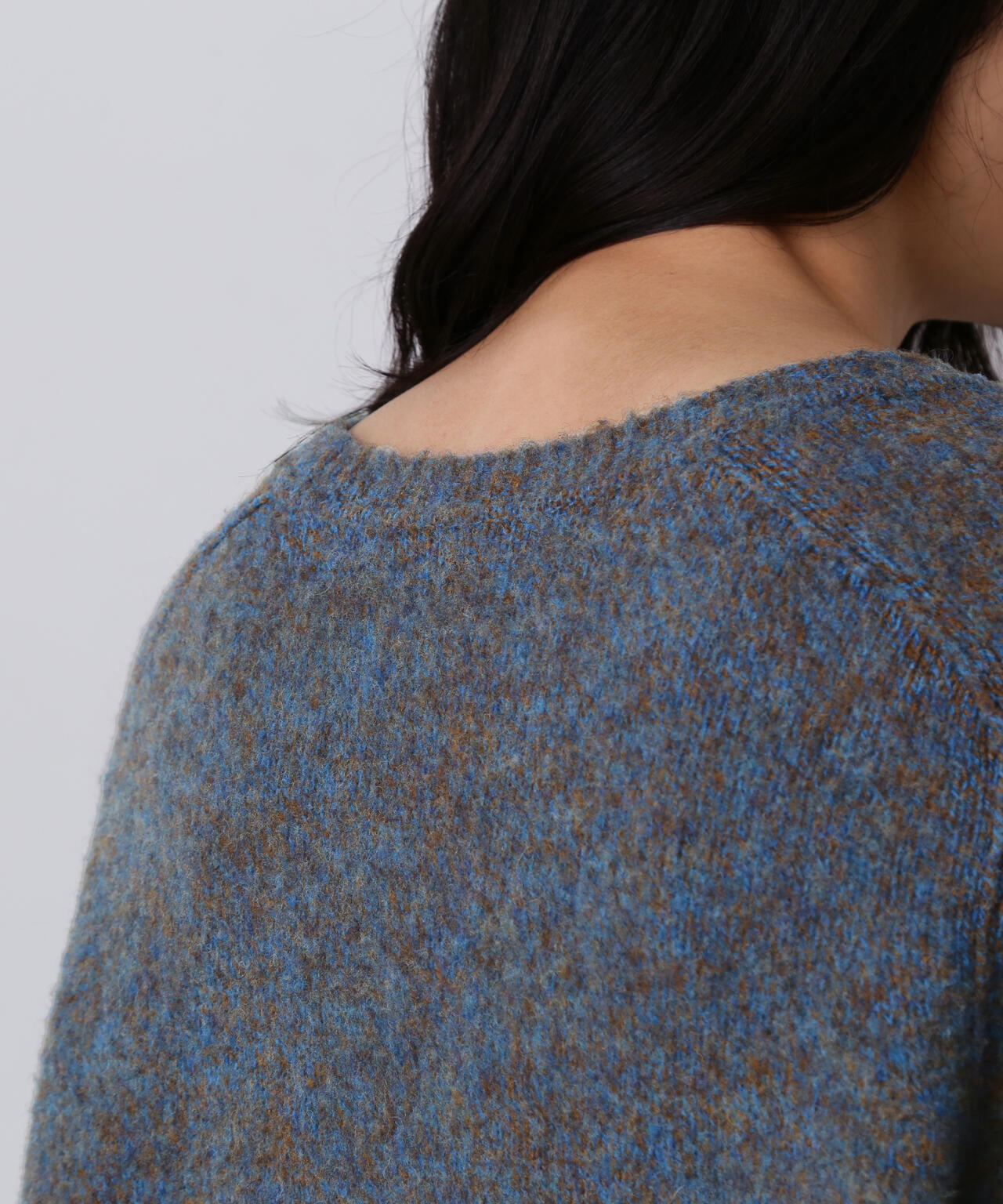 YLEVE / ITARIAN MERINO WOOL MELANGE KNIT PULL OVER