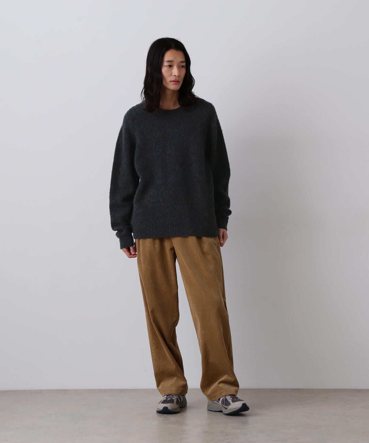 YLEVE / ITARIAN MERINO WOOL MELANGE KNIT PULL OVER