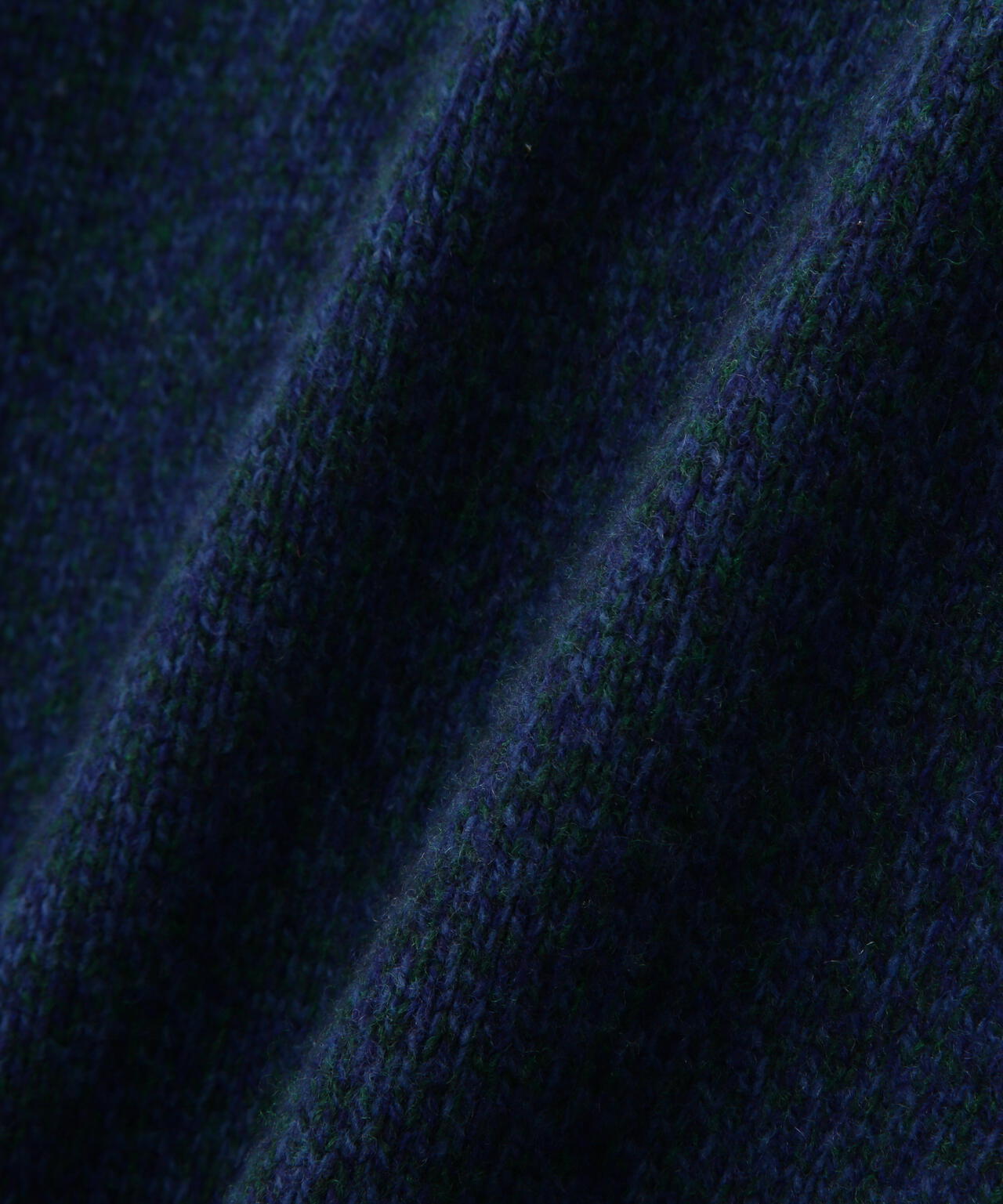 YLEVE / WOOL CASHMERE MELANGE KNIT HALF ZIP PULL OVER