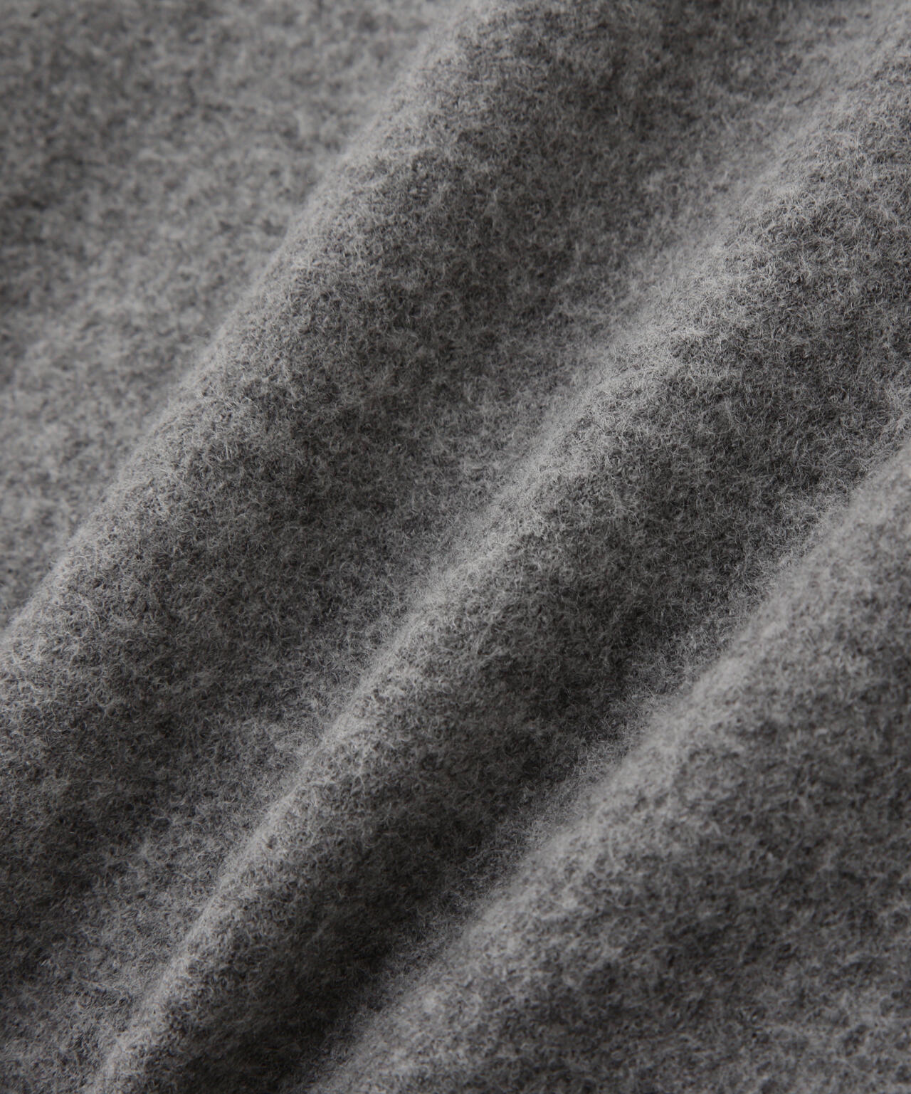 YLEVE / ULTRAFINE MERINO MILLED WOOL KNIT HALF ZIP PULL OVER