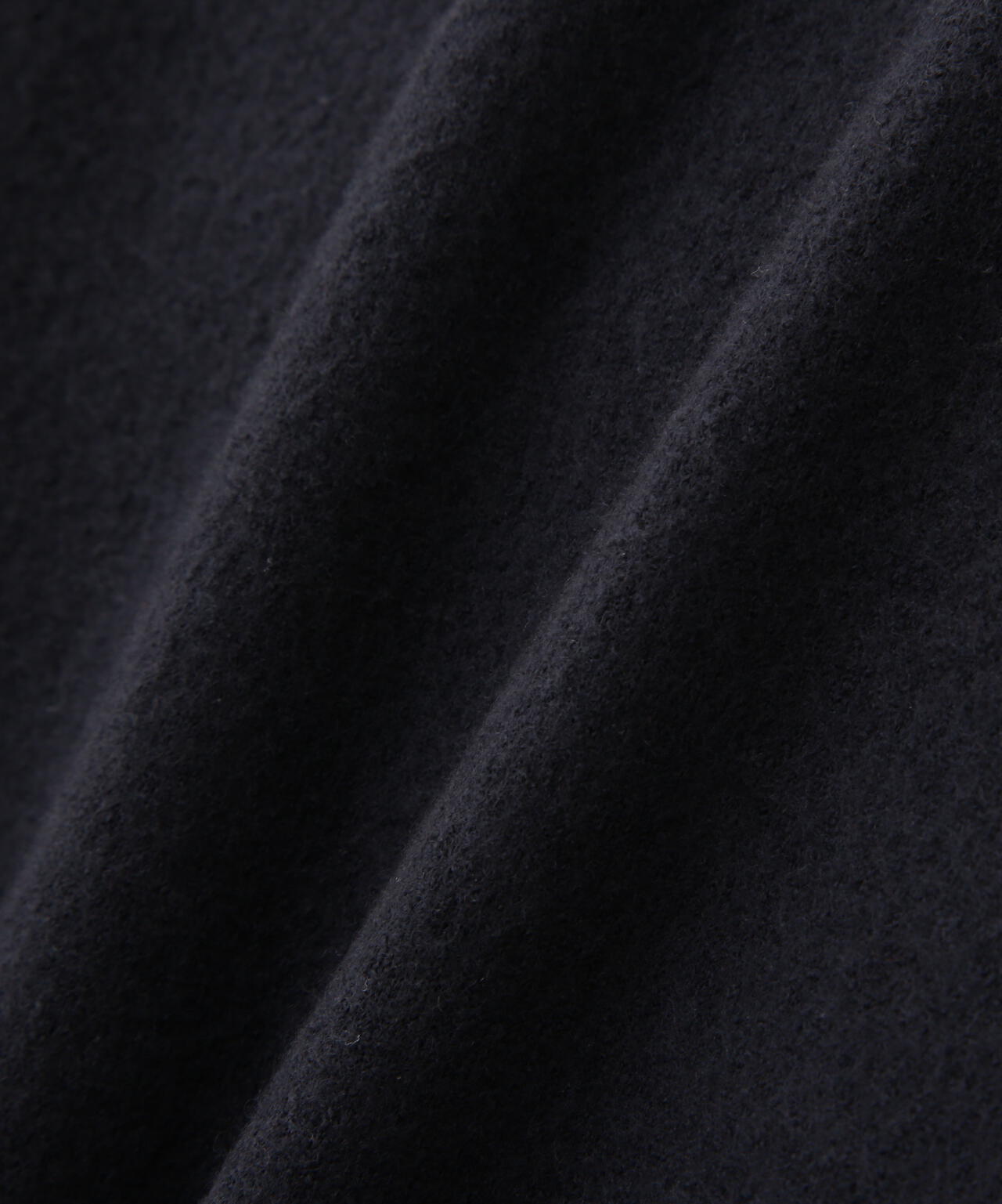 YLEVE / ULTRAFINE MERINO MILLED WOOL KNIT HALF ZIP PULL OVER