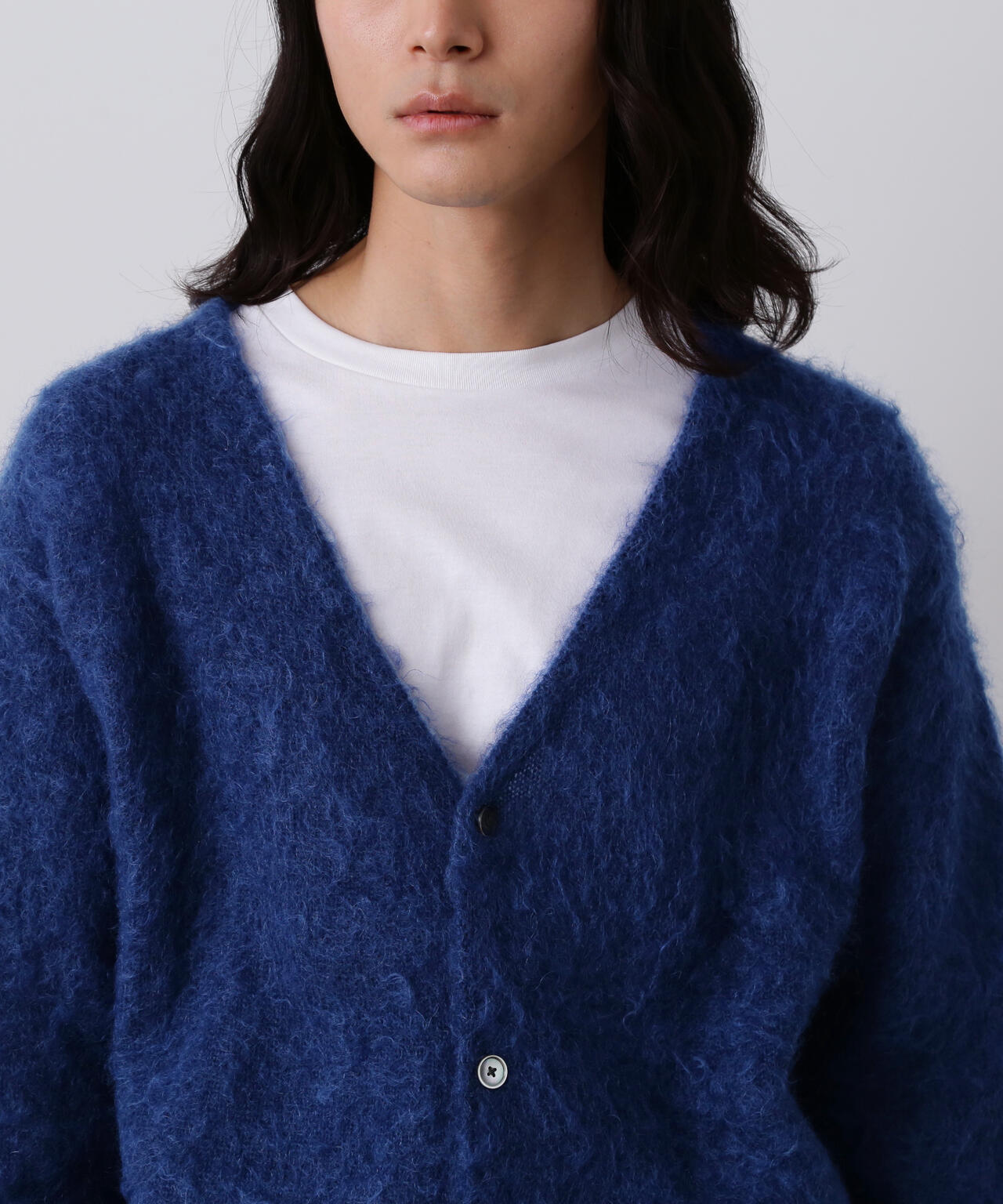 YLEVE / MOHAIR NAPPING KNIT CARDIGAN