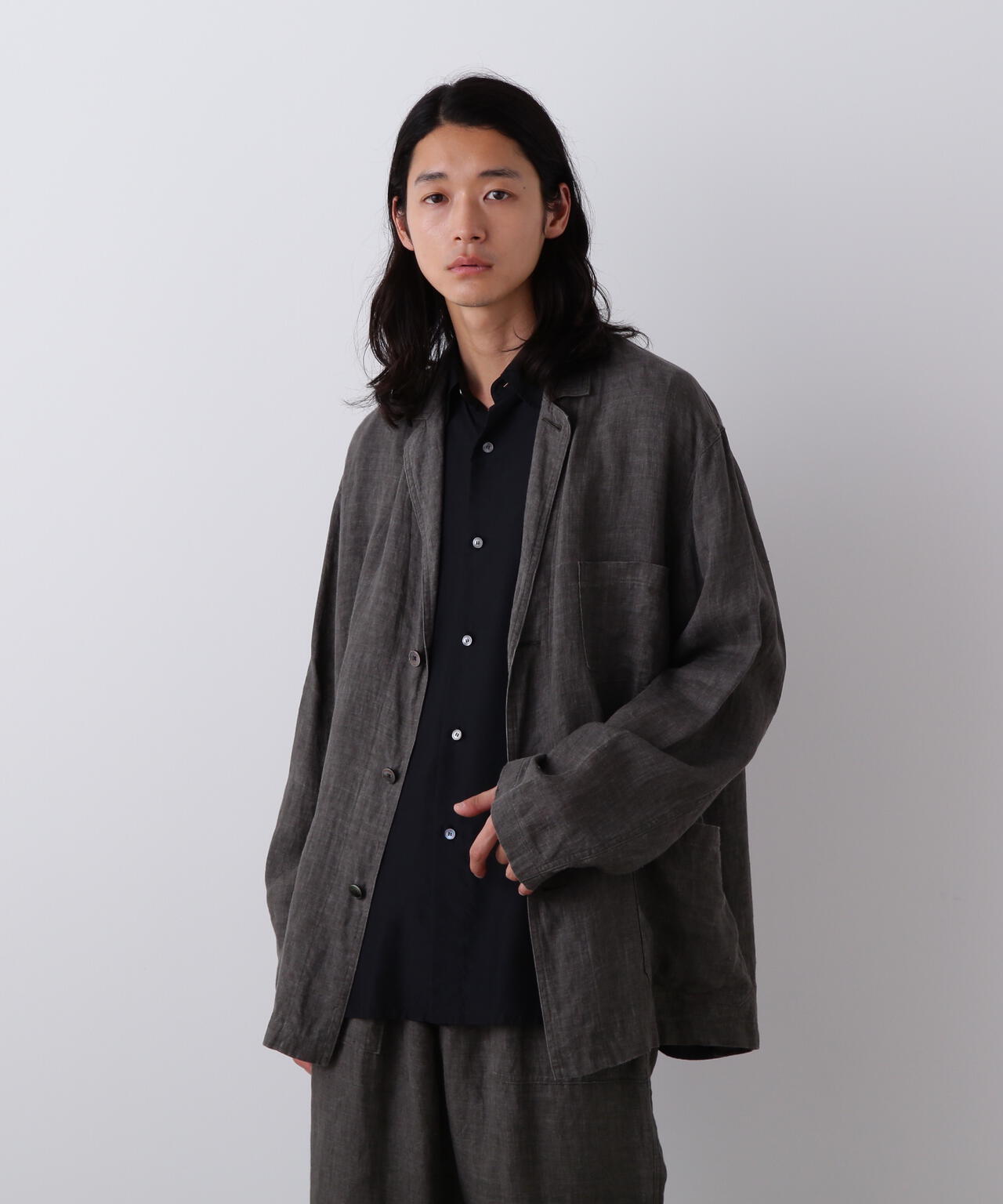 YLEVE / LINEN POPLIN JACKET