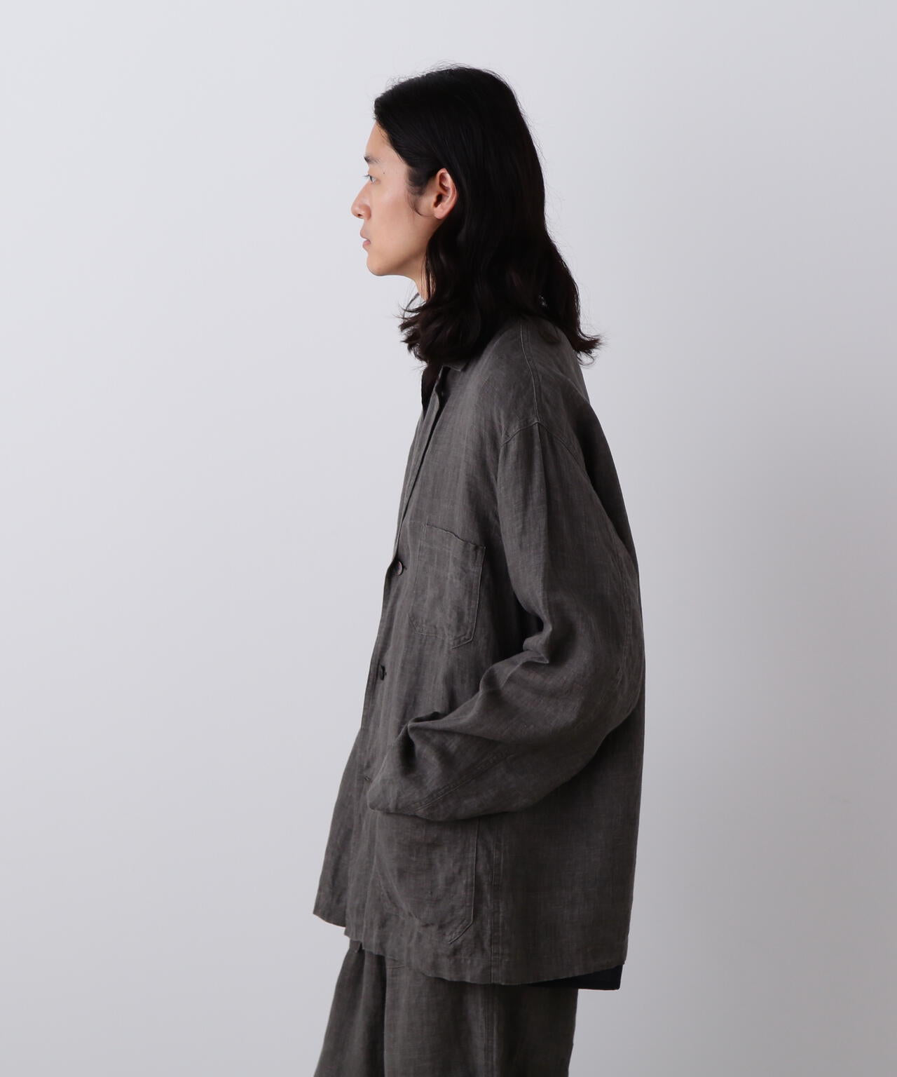 YLEVE / LINEN POPLIN JACKET