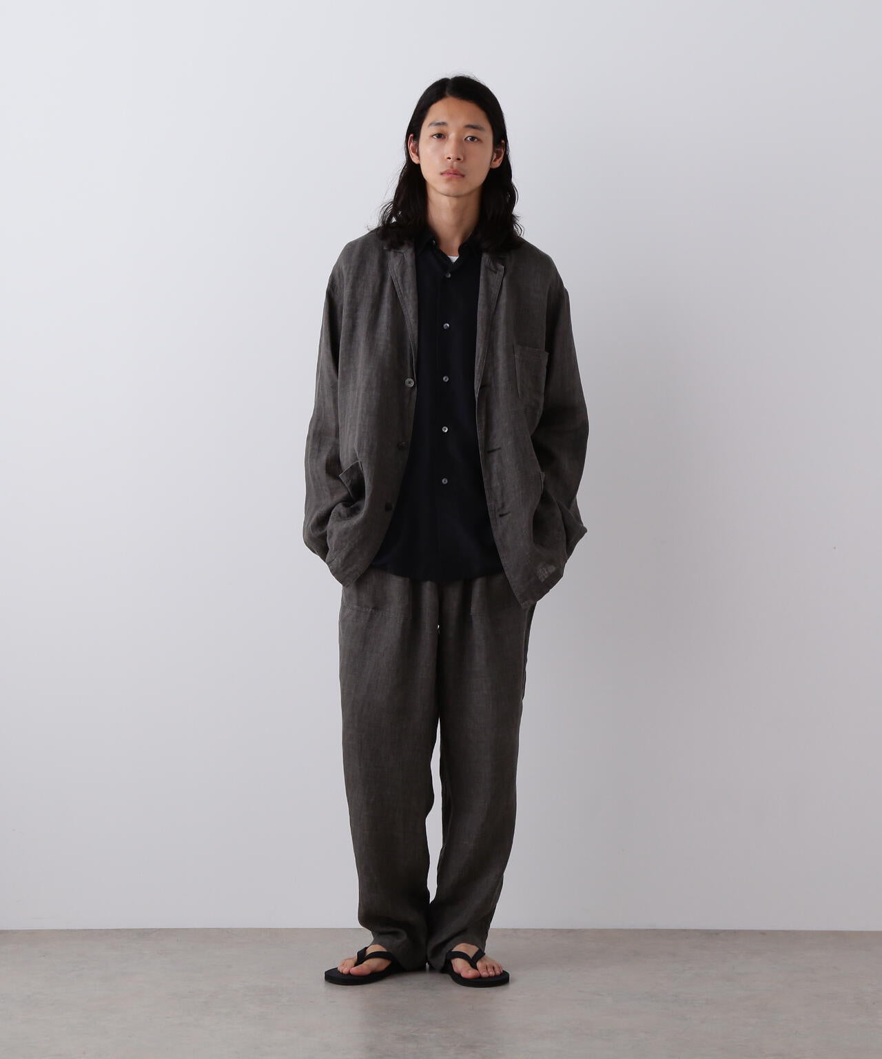 YLEVE / LINEN POPLIN JACKET