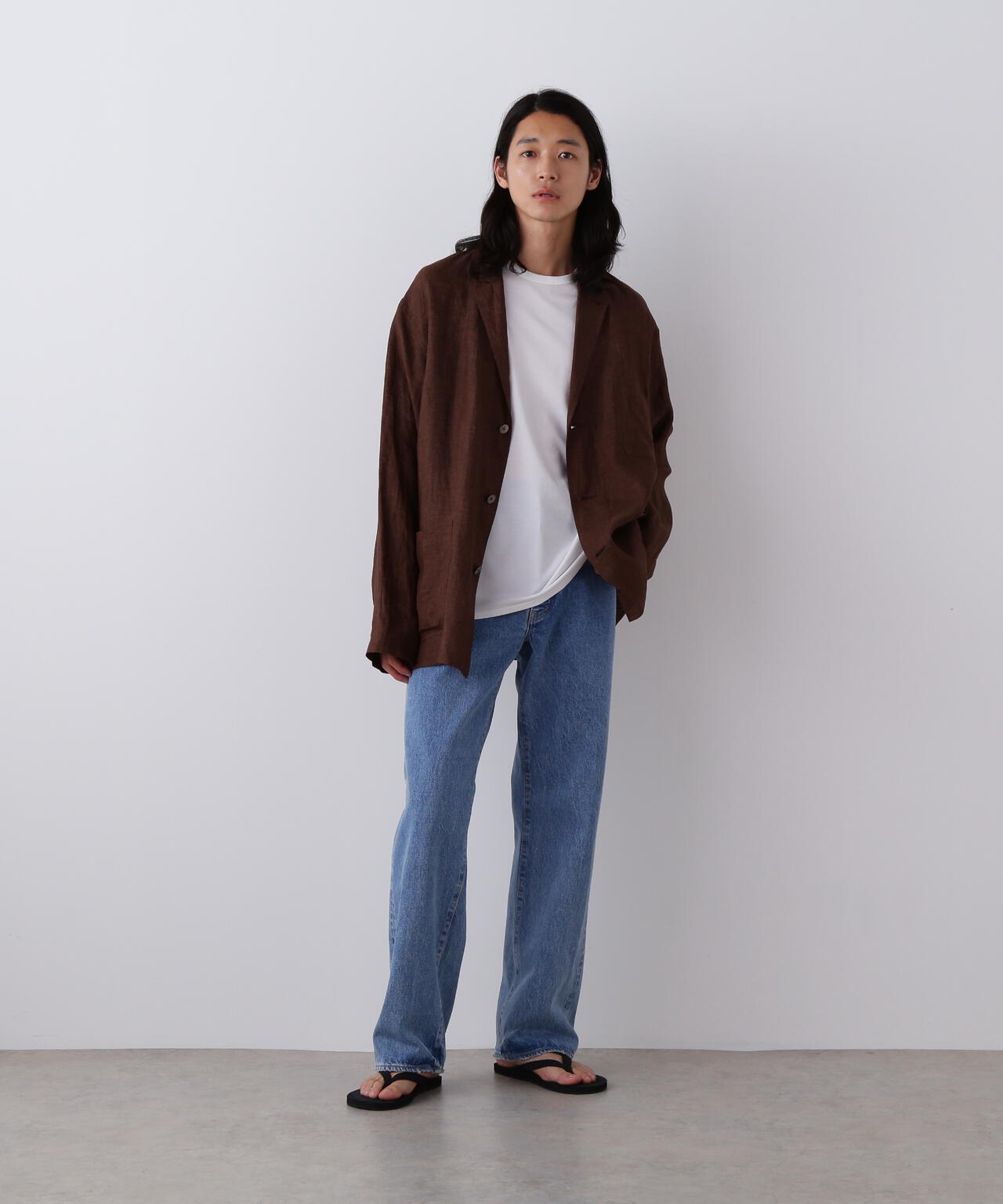 YLEVE / LINEN POPLIN JACKET