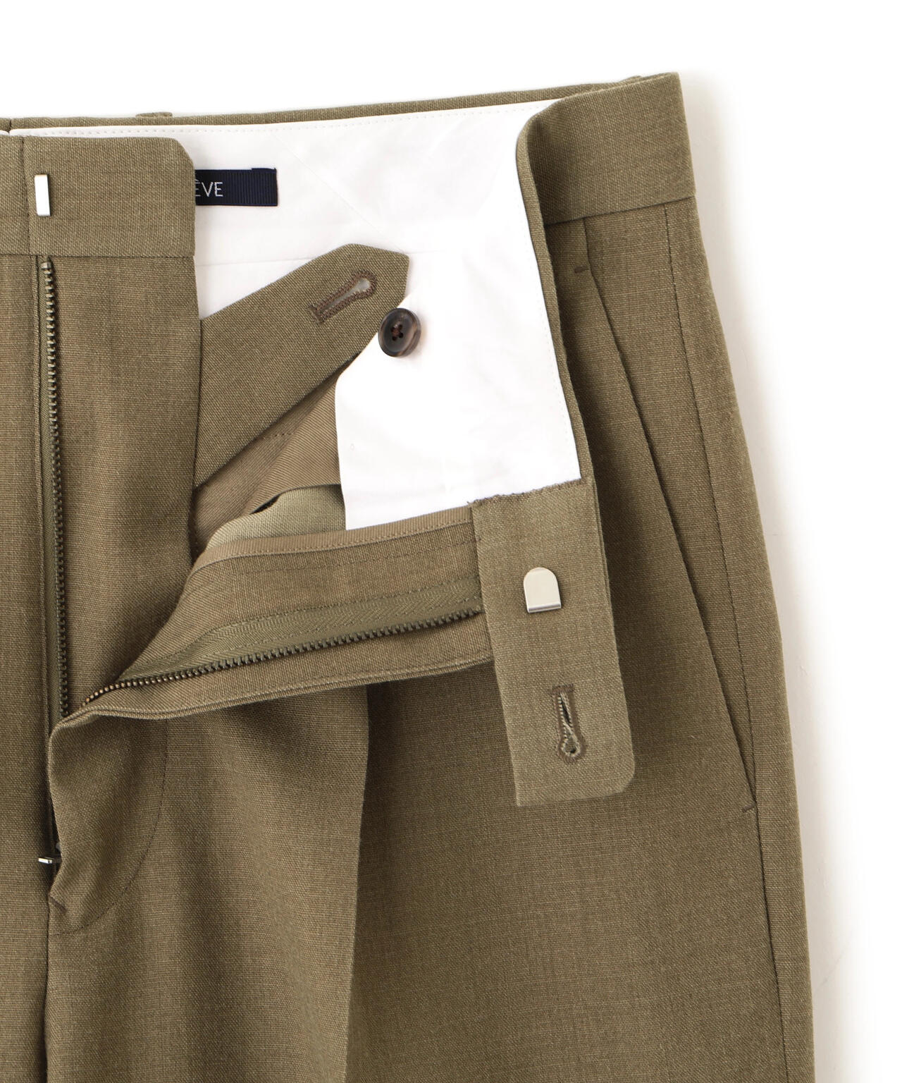 YLEVE / VINTAGE PIGMENTDYE WOOL TACK TROUSERS