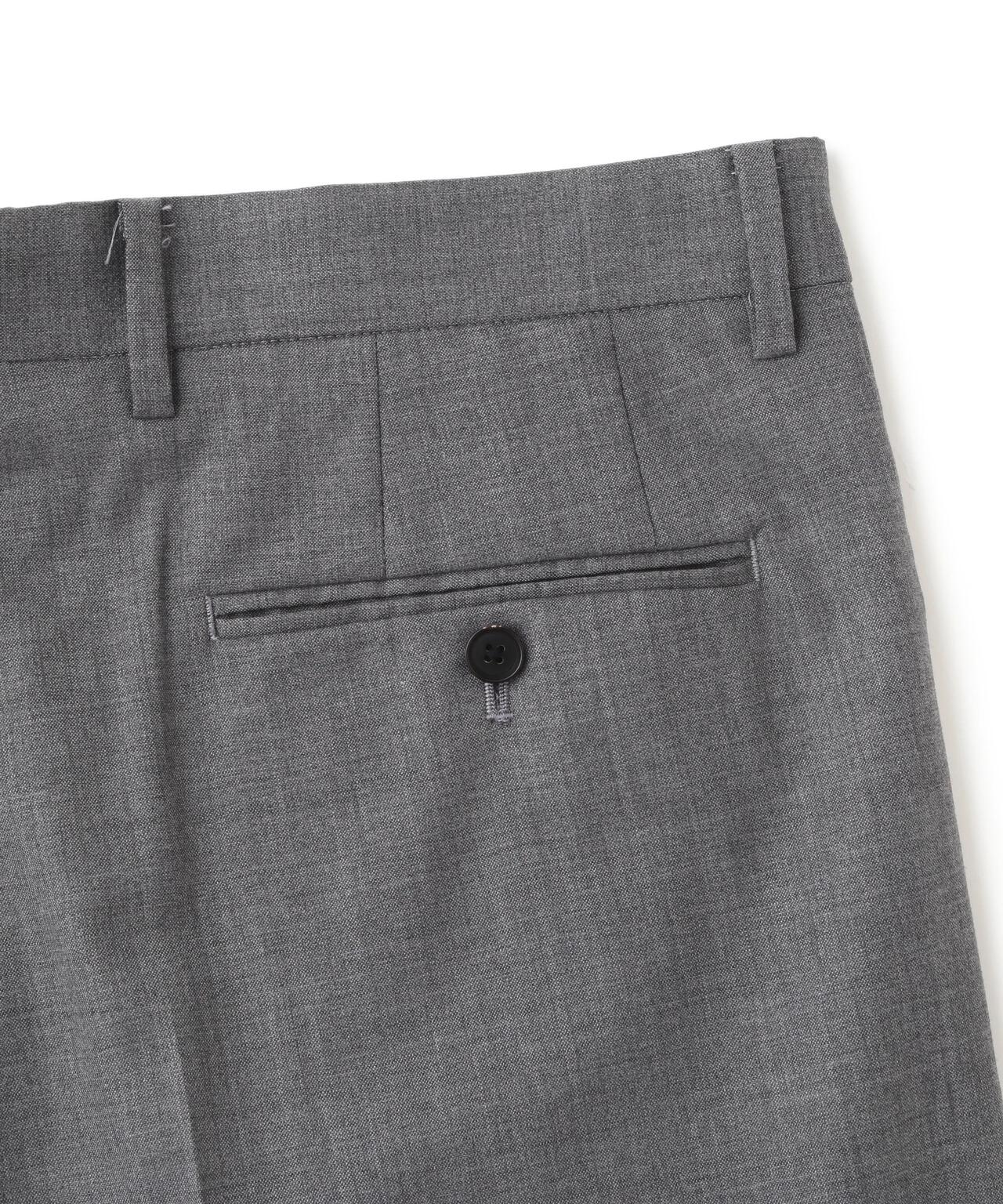 YLEVE / SUPER120'S CHAMBRAY WOOL 3TACK TROUSERS