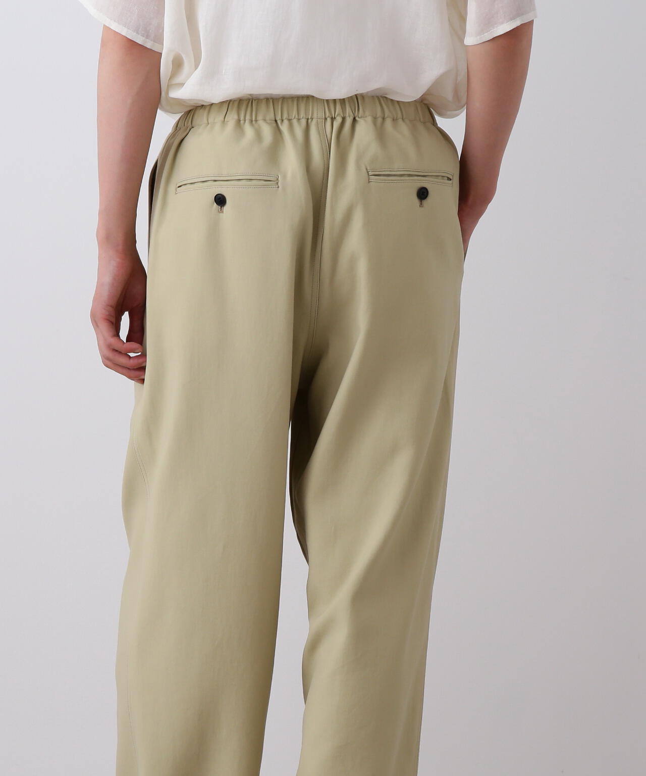 YLEVE / 100/2 GV TWILL DOUBLE WEAVE EASY PANTS