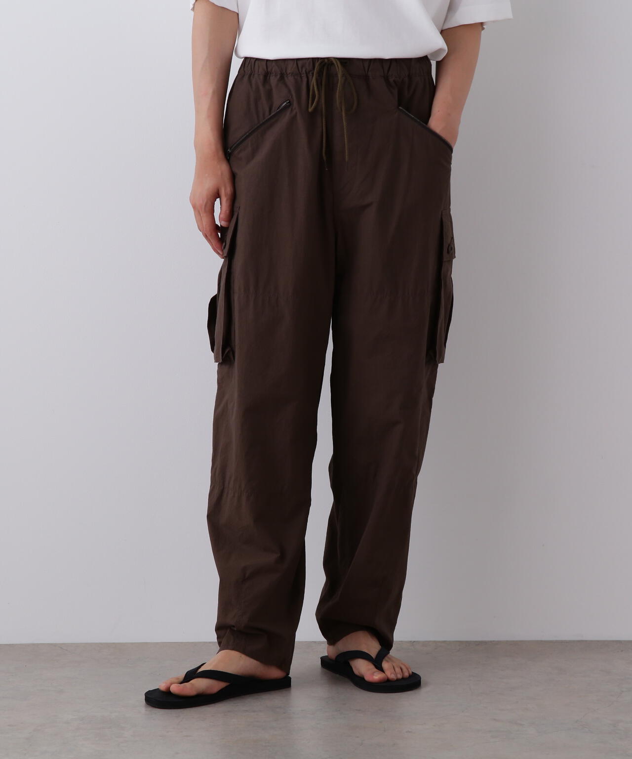 YLEVE / HIGH DENSITY TYPEWRITER COTTON CARGO PANTS