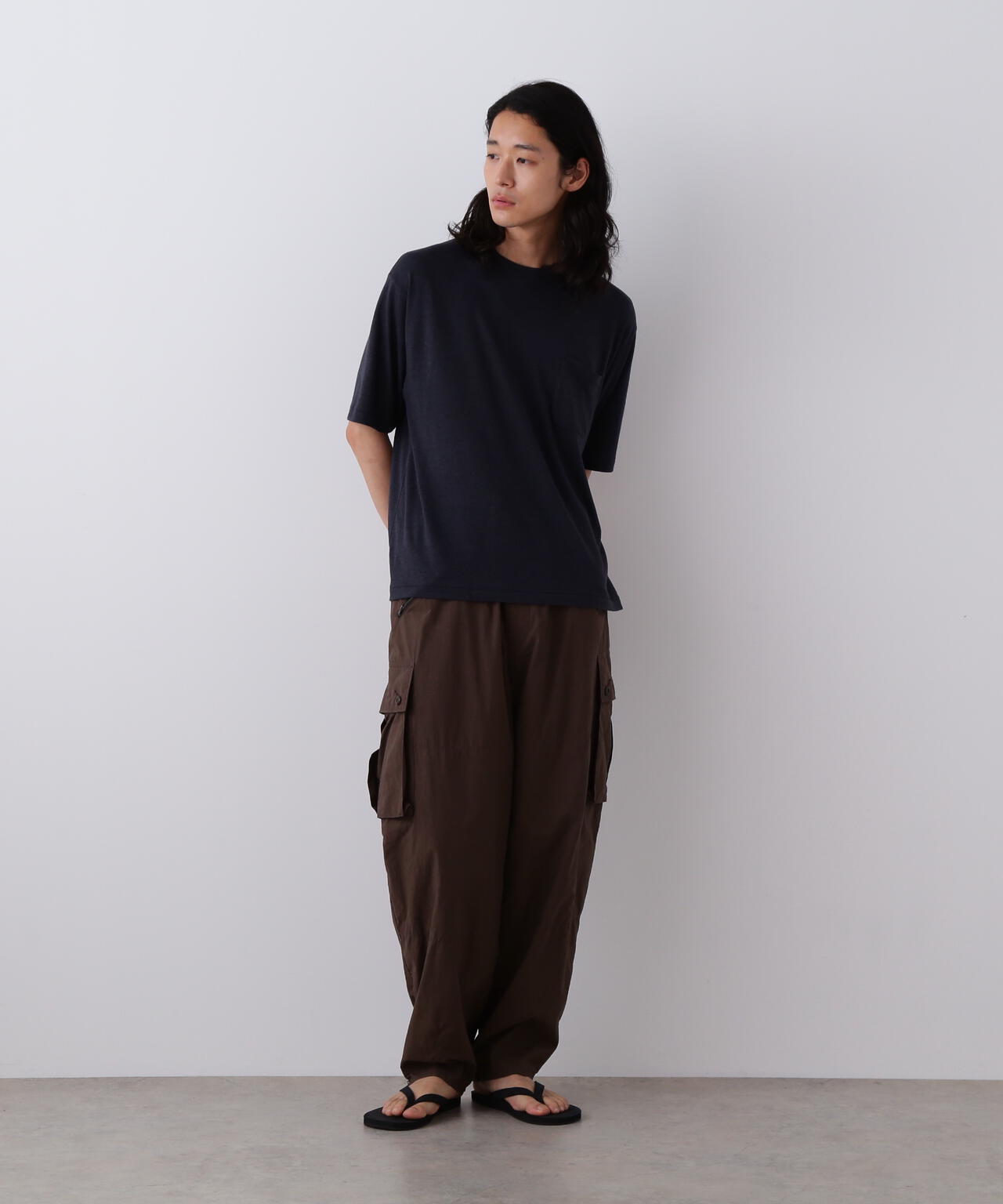 YLEVE / HIGH DENSITY TYPEWRITER COTTON CARGO PANTS