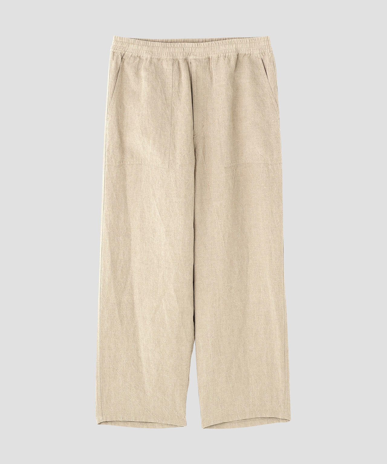 YLEVE / LINEN CANVAS EAZY PANTS