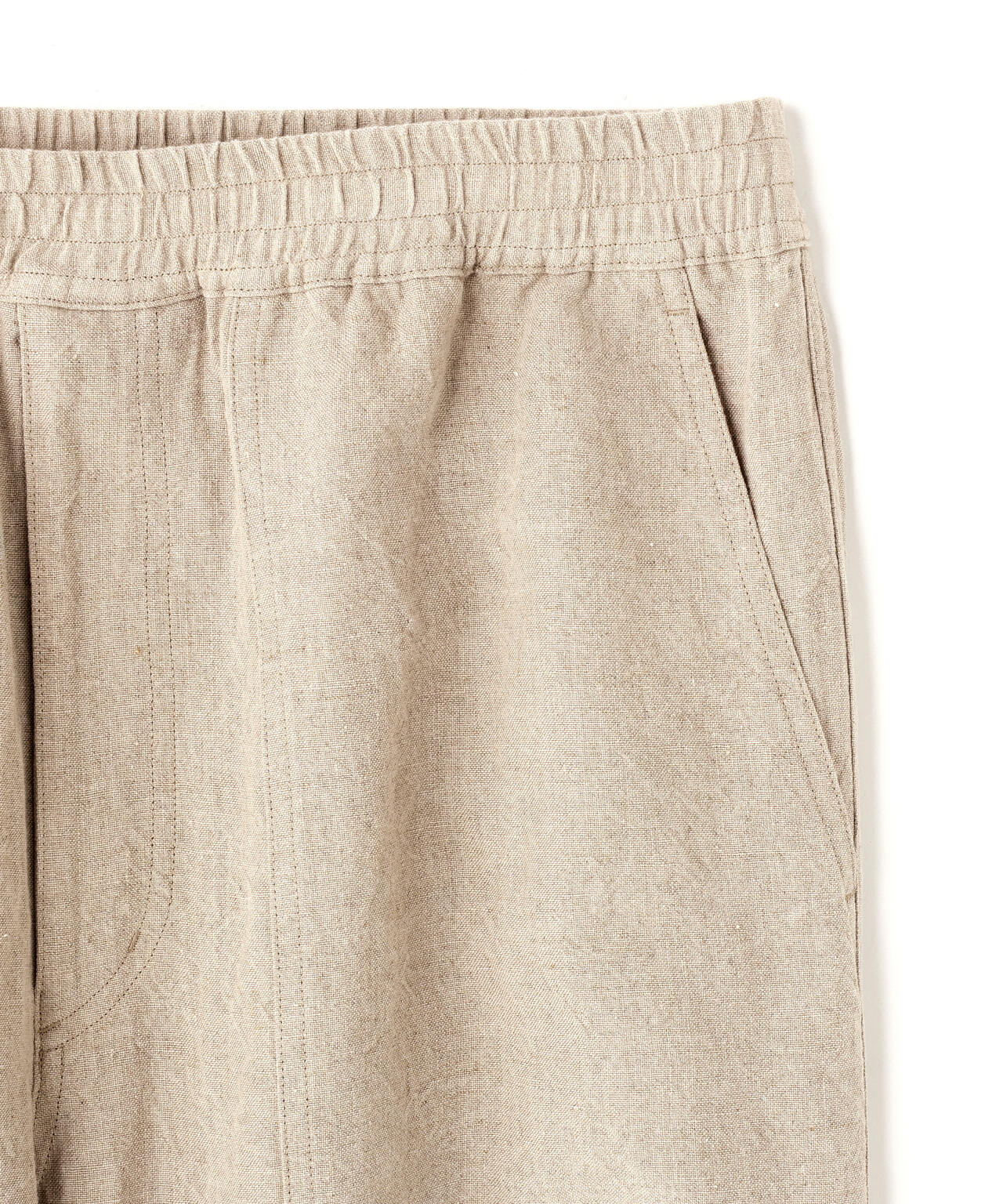 YLEVE / LINEN CANVAS EAZY PANTS