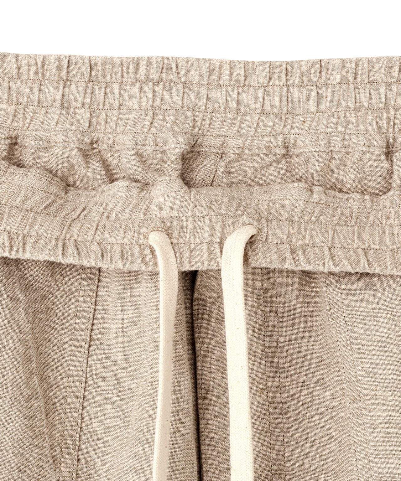 YLEVE / LINEN CANVAS EAZY PANTS