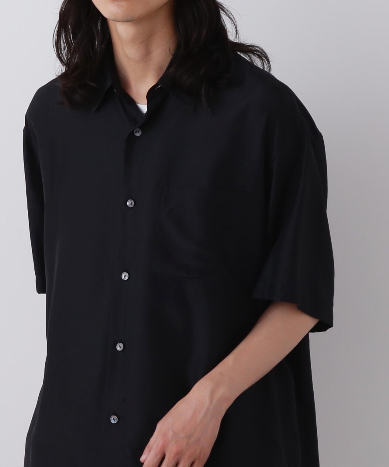 YLEVE / SILK HABUTAE SHIRT