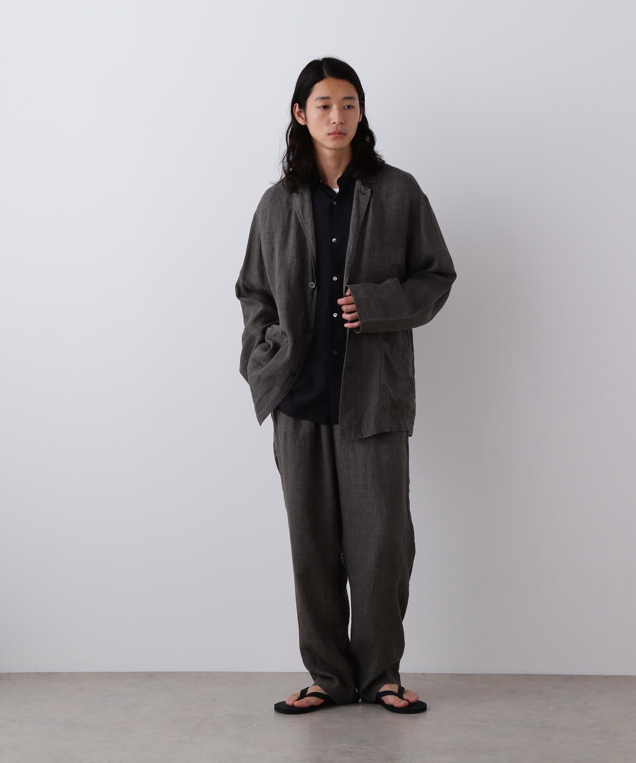 YLEVE / SILK HABUTAE SHIRT