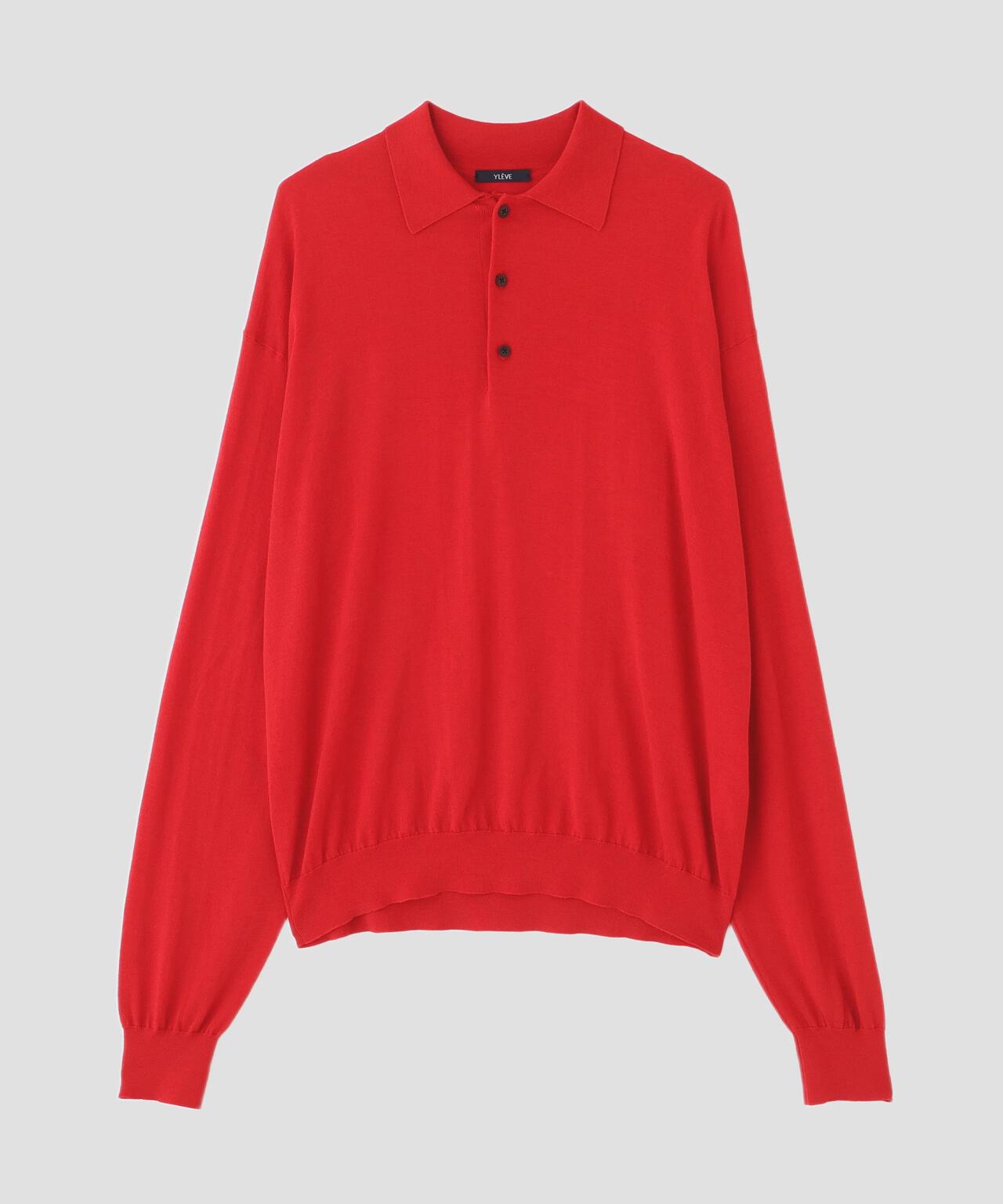 YLEVE / WOOL SILK CASHMERE KNIT POLO