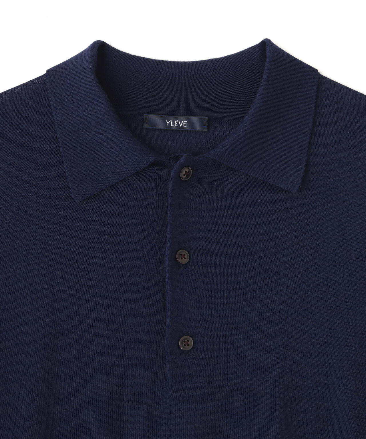 YLEVE / WOOL SILK CASHMERE KNIT POLO