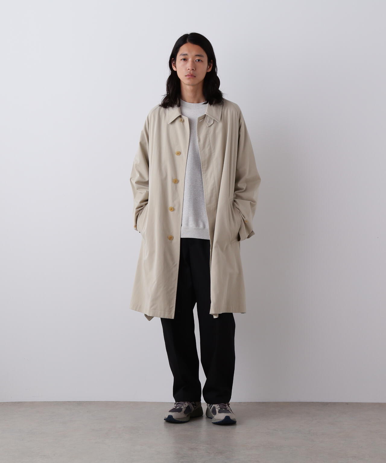 YLEVE / ORGANIC COTTON SUN FADED SWEAT PULLOVER