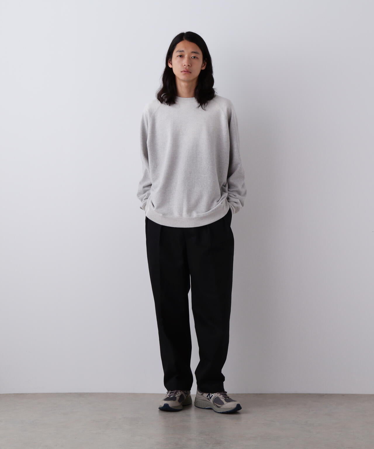 YLEVE / ORGANIC COTTON SUN FADED SWEAT PULLOVER