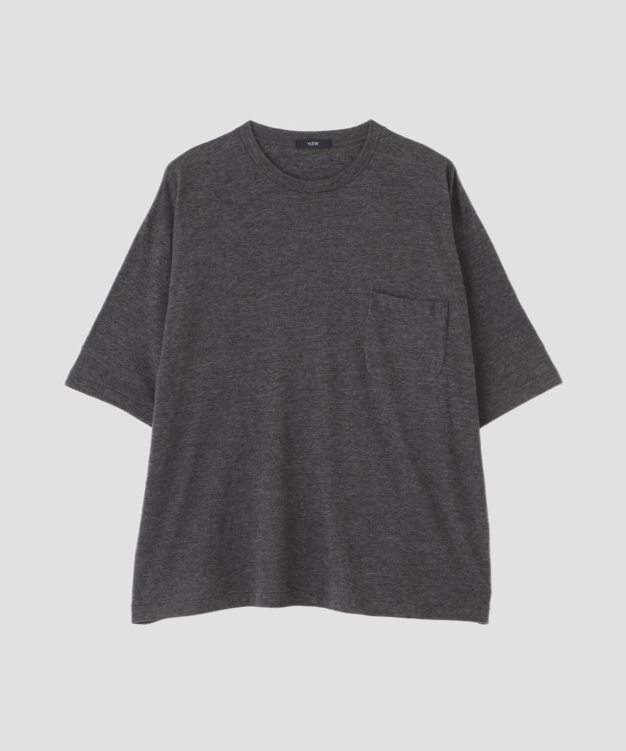 YLEVE / TETRON COTTON SLUB YARN JERSEY POCKET T-SHIRT